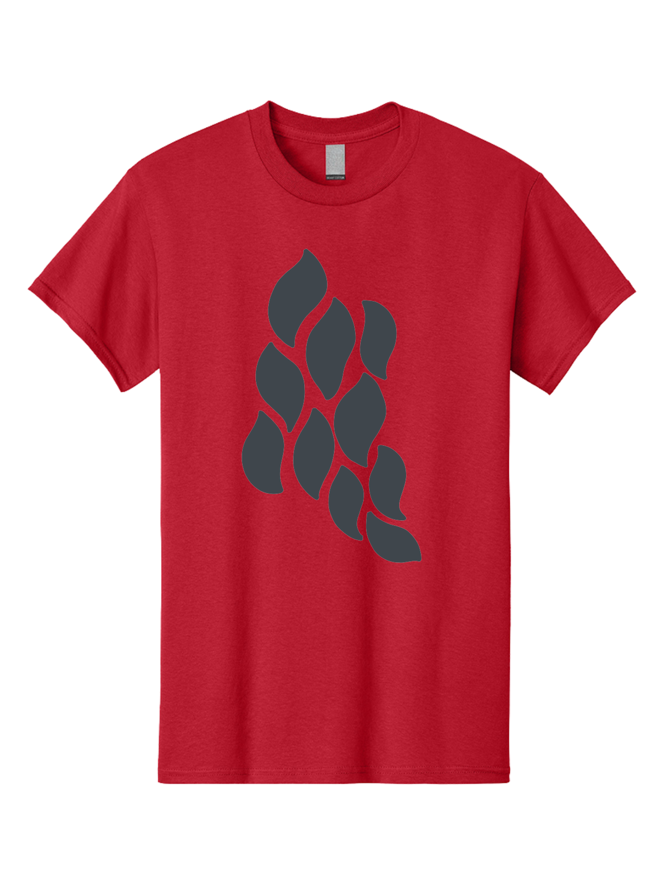 Hops Men'S Graphic Tee, 100% Cotton, Comfortable Casual Summer Wear, Machine Washable, Hop Plant, Beer Ingredient, Brewing Process, Dark Silhouette, Neon Green Background, Leaves, Craft Beer, Hop Flowers Aab756
