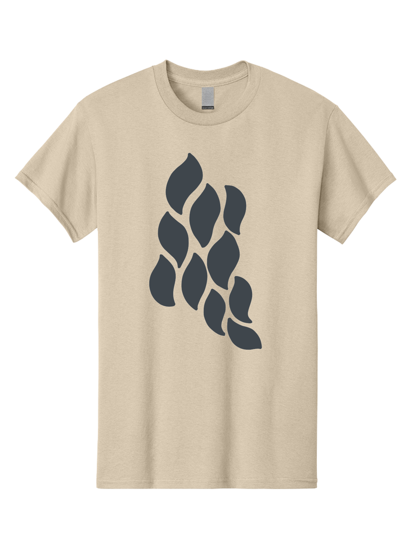 Hops Men'S Graphic Tee, 100% Cotton, Comfortable Casual Summer Wear, Machine Washable, Hop Plant, Beer Ingredient, Brewing Process, Dark Silhouette, Neon Green Background, Leaves, Craft Beer, Hop Flowers Aab756