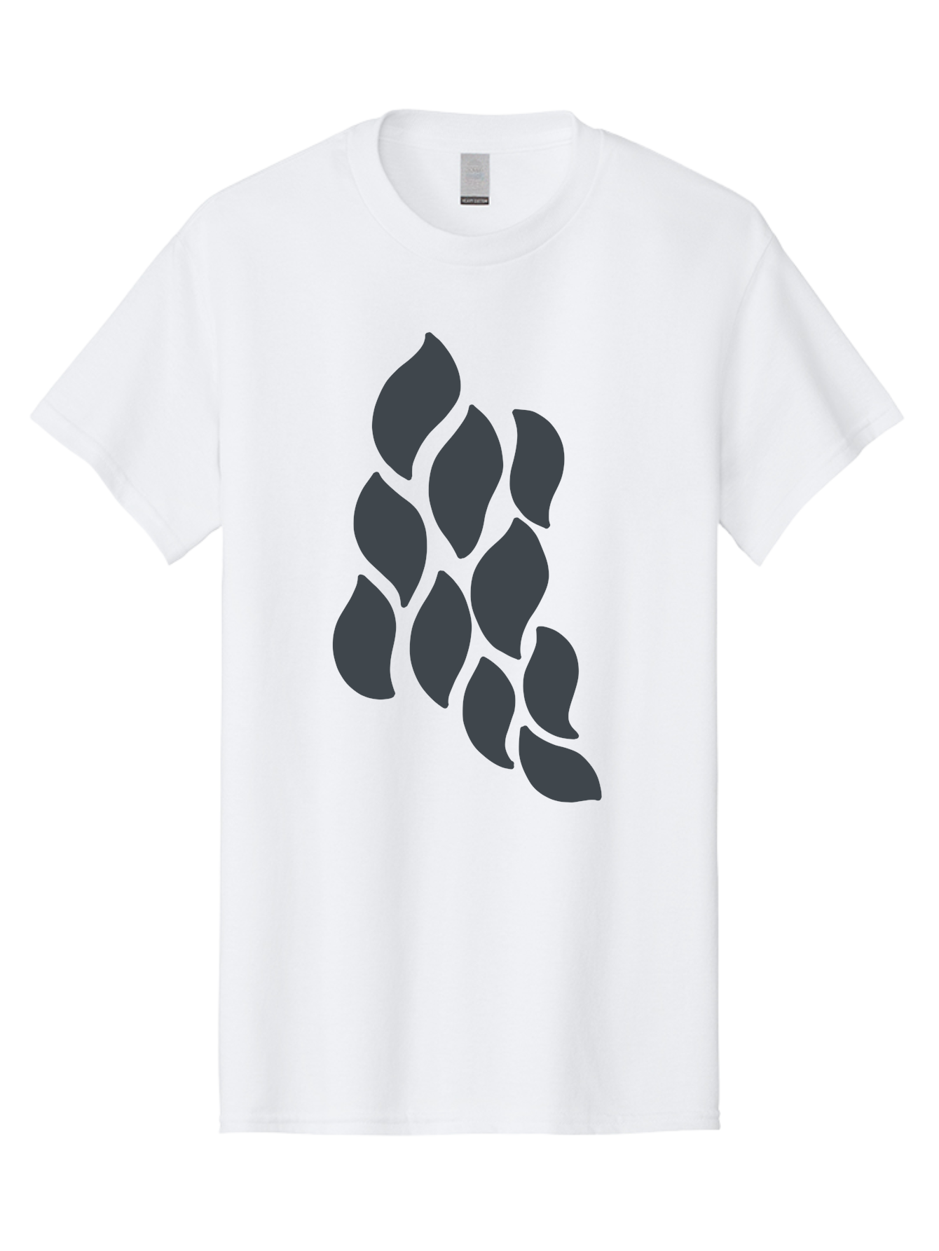 Hops Men'S Graphic Tee, 100% Cotton, Comfortable Casual Summer Wear, Machine Washable, Hop Plant, Beer Ingredient, Brewing Process, Dark Silhouette, Neon Green Background, Leaves, Craft Beer, Hop Flowers Aab756