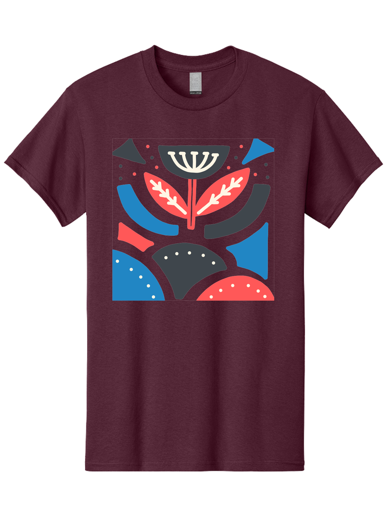 Menorah-Illustration Men'S Graphic Tee, 100% Cotton, Comfortable Casual Summer Wear, Machine Washable, Menorah Illustration, Abstract Floral Design, Hanukkah Symbol, Festive Atmosphere, Jewish Tradition, Holiday Celebration, Aab764