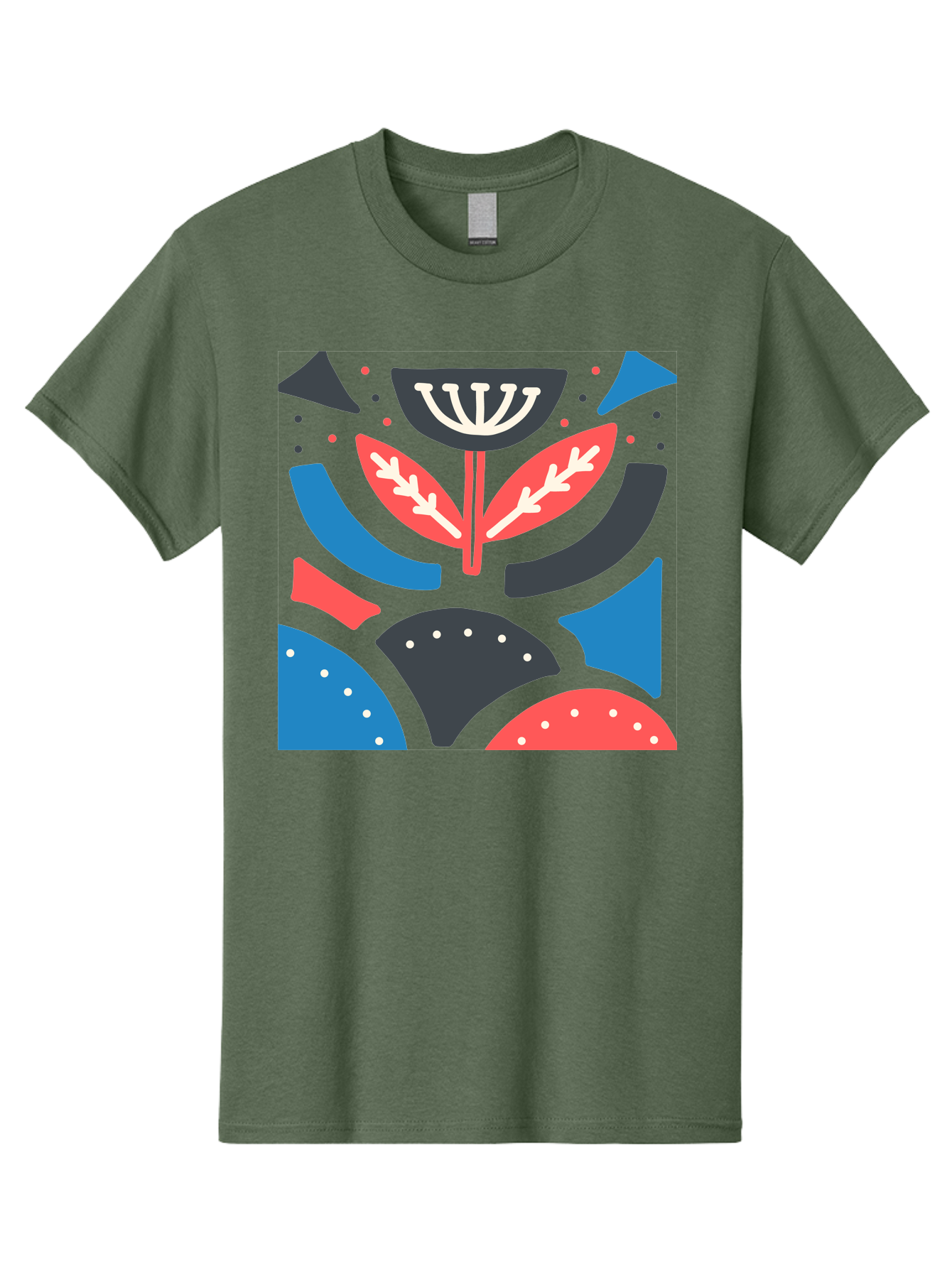 Menorah-Illustration Men'S Graphic Tee, 100% Cotton, Comfortable Casual Summer Wear, Machine Washable, Menorah Illustration, Abstract Floral Design, Hanukkah Symbol, Festive Atmosphere, Jewish Tradition, Holiday Celebration, Aab764