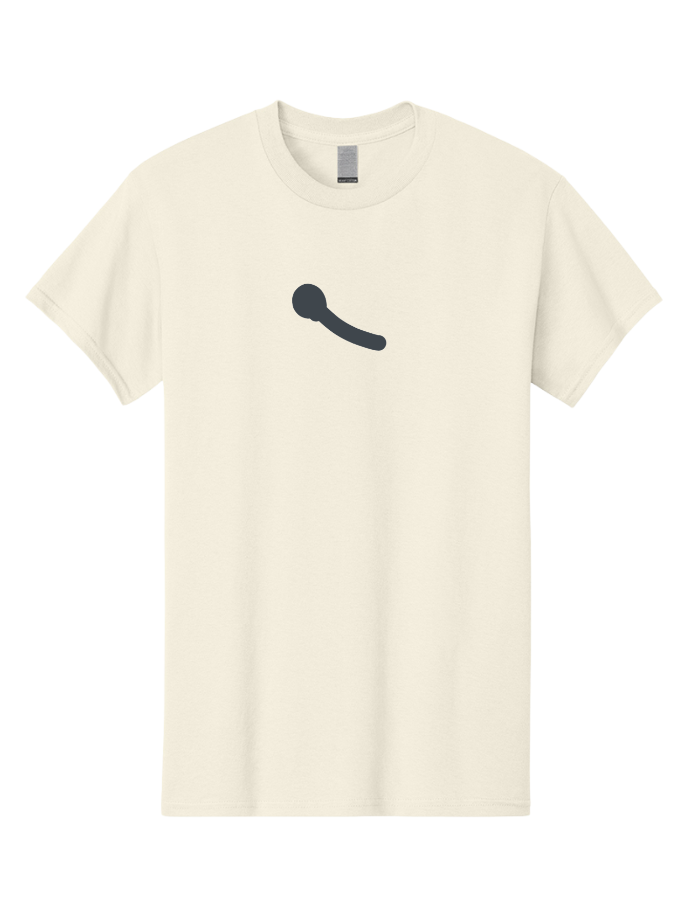 Microphone Men'S Graphic Tee, 100% Cotton, Comfortable Casual Summer Wear, Machine Washable, Dark Gray Microphone, Simple Design, Minimalistic Icon, Music Recording, Voice Capture, Podcasting Equipment Aab765