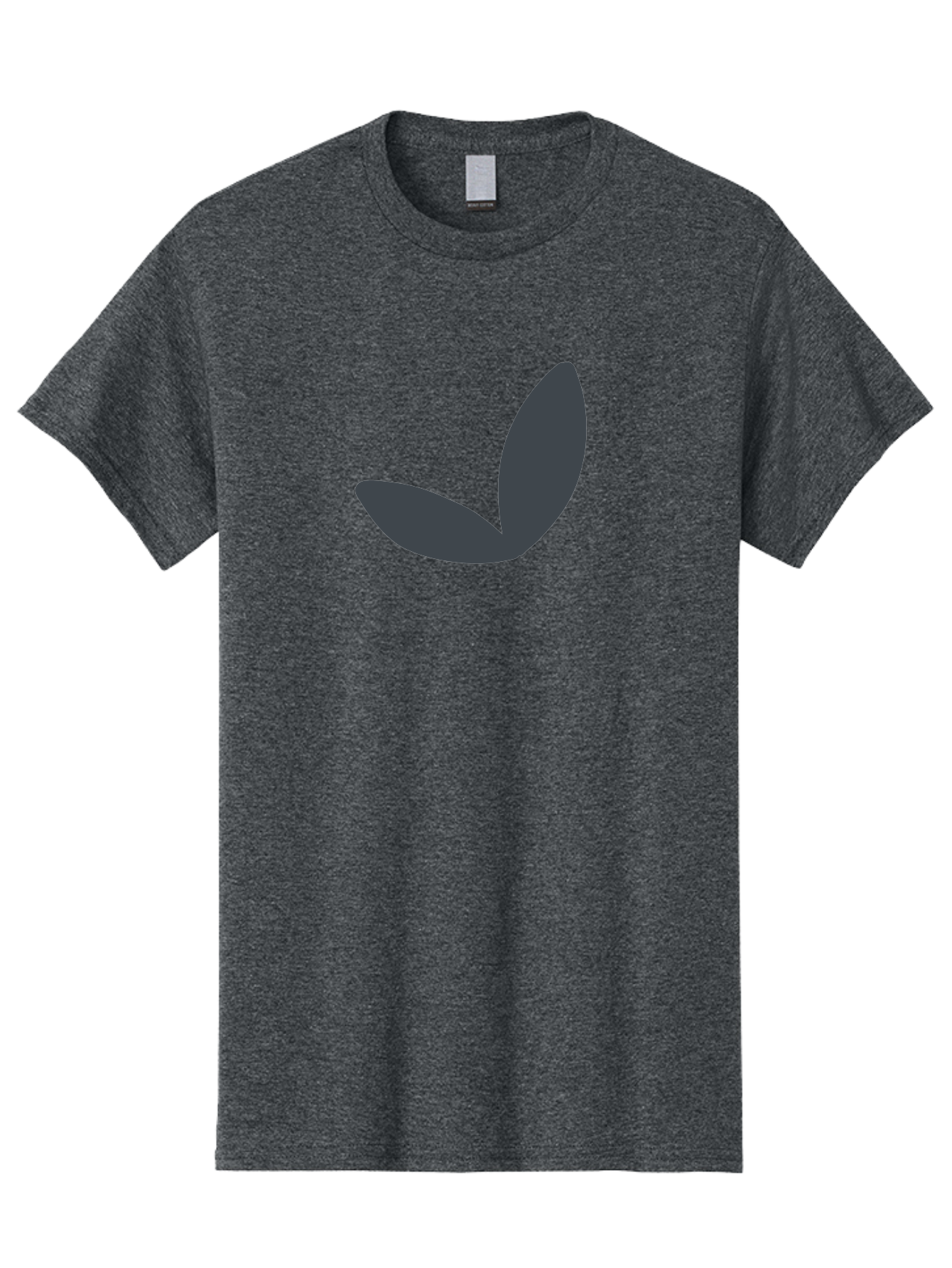 Petals Men'S Graphic Tee, 100% Cotton, Comfortable Casual Summer Wear, Machine Washable, Simple Vector Graphic, Minimalistic Design, Dark Grey Shapes, Pea Pod Illustration, Abstract Shapes, Modern Digital Art, Graphic Design Elements Aab768