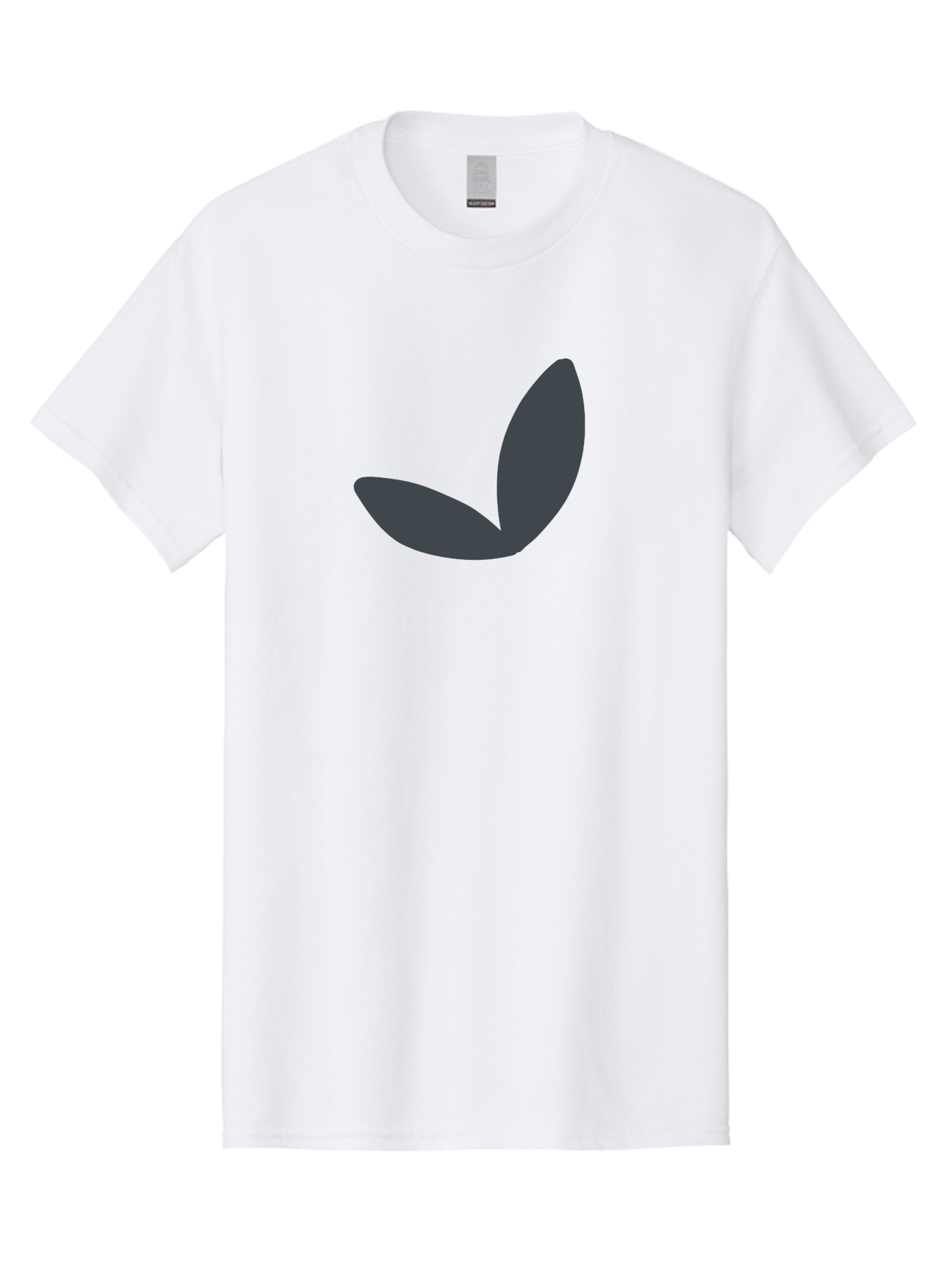 Petals Men'S Graphic Tee, 100% Cotton, Comfortable Casual Summer Wear, Machine Washable, Simple Vector Graphic, Minimalistic Design, Dark Grey Shapes, Pea Pod Illustration, Abstract Shapes, Modern Digital Art, Graphic Design Elements Aab768