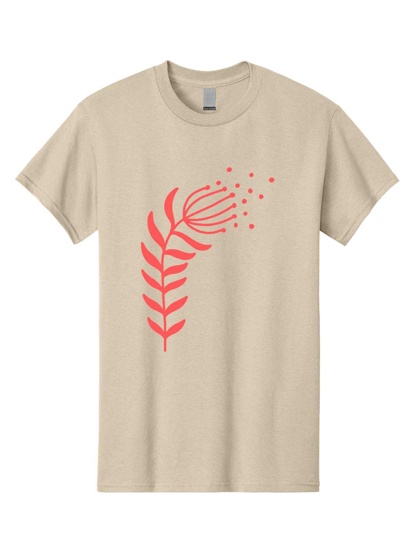 Pink-Cannabis Men'S Graphic Tee, 100% Cotton, Comfortable Casual Summer Wear, Machine Washable, Dandelion Seeds, Blowing In The Wind, Botanical Illustration, Simple Design, Floral Art, Whimsical Feel, Minimalist Art Aab770