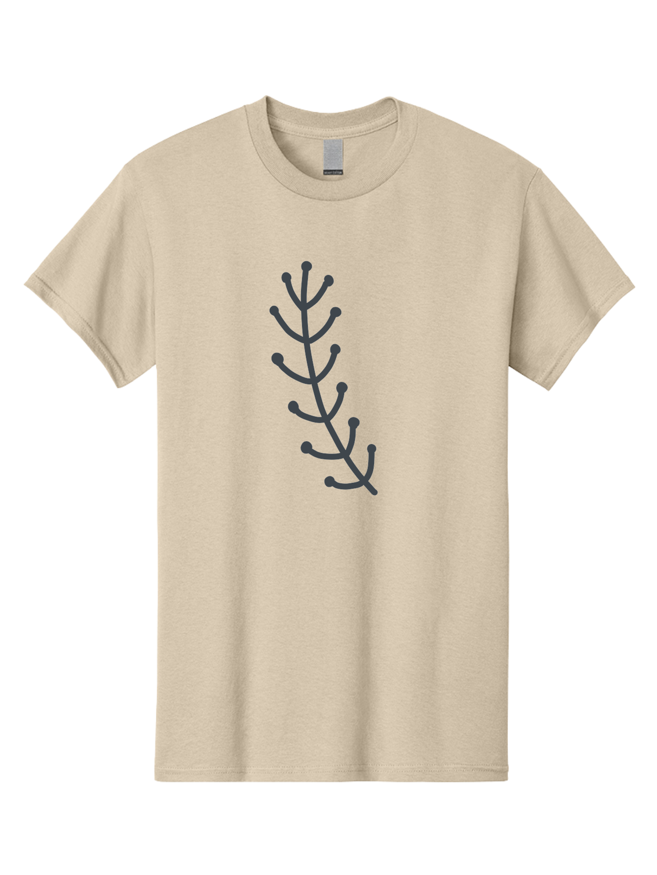 Purple-Branch Men'S Graphic Tee, 100% Cotton, Comfortable Casual Summer Wear, Machine Washable, Purple Twig, Minimalist Design, Simple Illustration, Botanical Art, Abstract Shape, Graphic Element, Digital Drawing, Stylized Branch Aab774