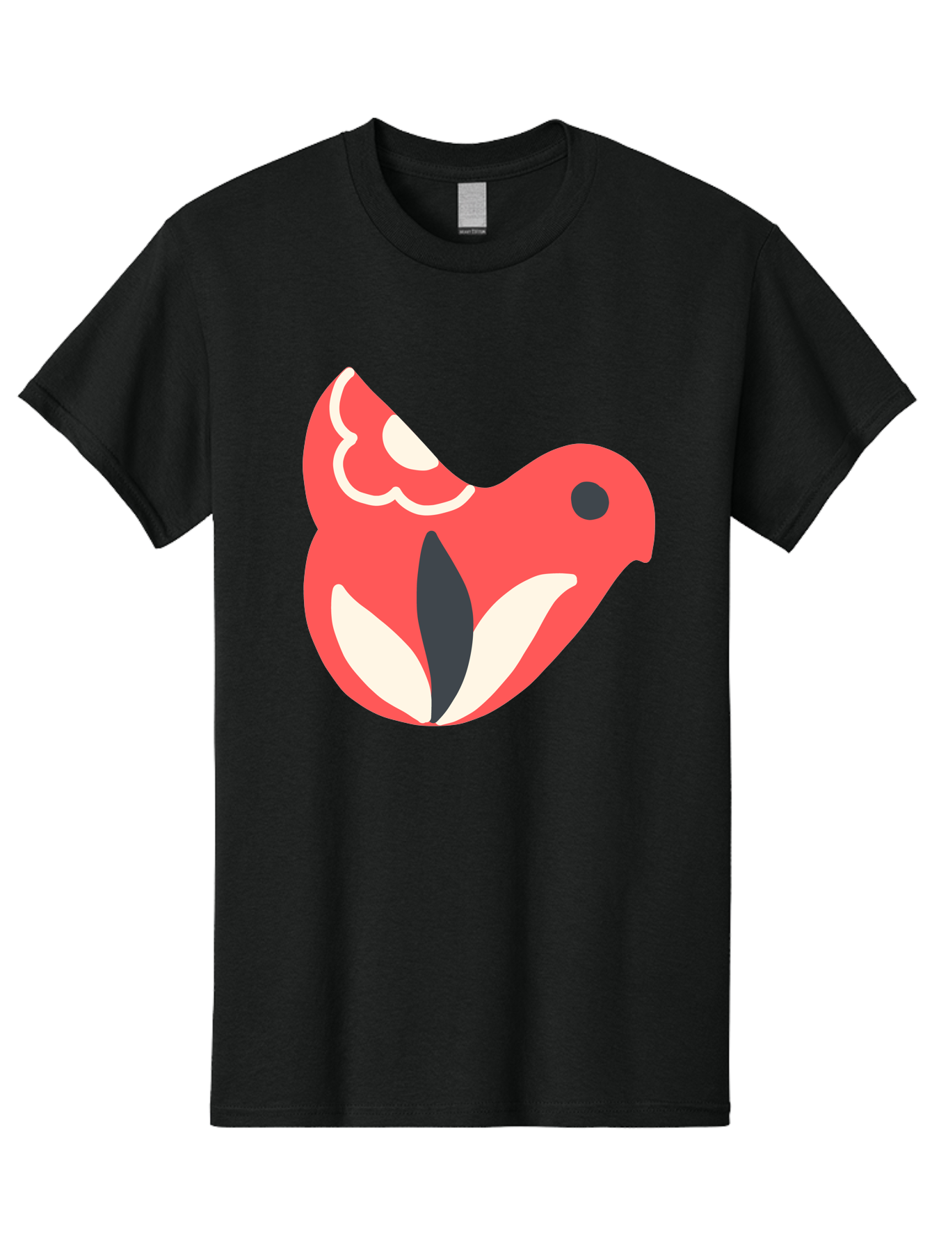 Red-Bird-1 Men'S Graphic Tee, 100% Cotton, Comfortable Casual Summer Wear, Machine Washable, Stylized Bird, Vibrant Red, Minimalist Design, Abstract Bird, Simple Logo, Cartoon Bird, Bird Icon, Modern Bird Graphic, Simple Bird Illustration, Aab778