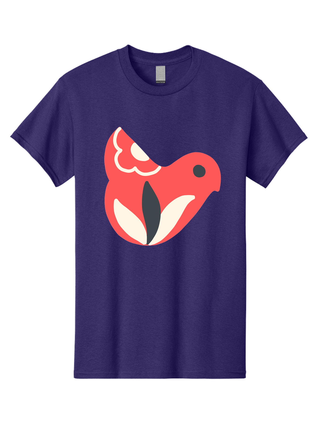 Red-Bird-1 Men'S Graphic Tee, 100% Cotton, Comfortable Casual Summer Wear, Machine Washable, Stylized Bird, Vibrant Red, Minimalist Design, Abstract Bird, Simple Logo, Cartoon Bird, Bird Icon, Modern Bird Graphic, Simple Bird Illustration, Aab778