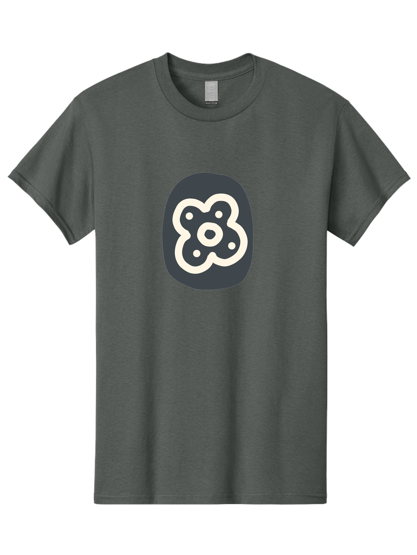 Rounded-Square-Logo Men'S Graphic Tee, 100% Cotton, Comfortable Casual Summer Wear, Machine Washable, Paw Print, Dog Paw, Pet Care, Animal Tracking, Pet Grooming, Pet Accessories, Pet Love Aab791