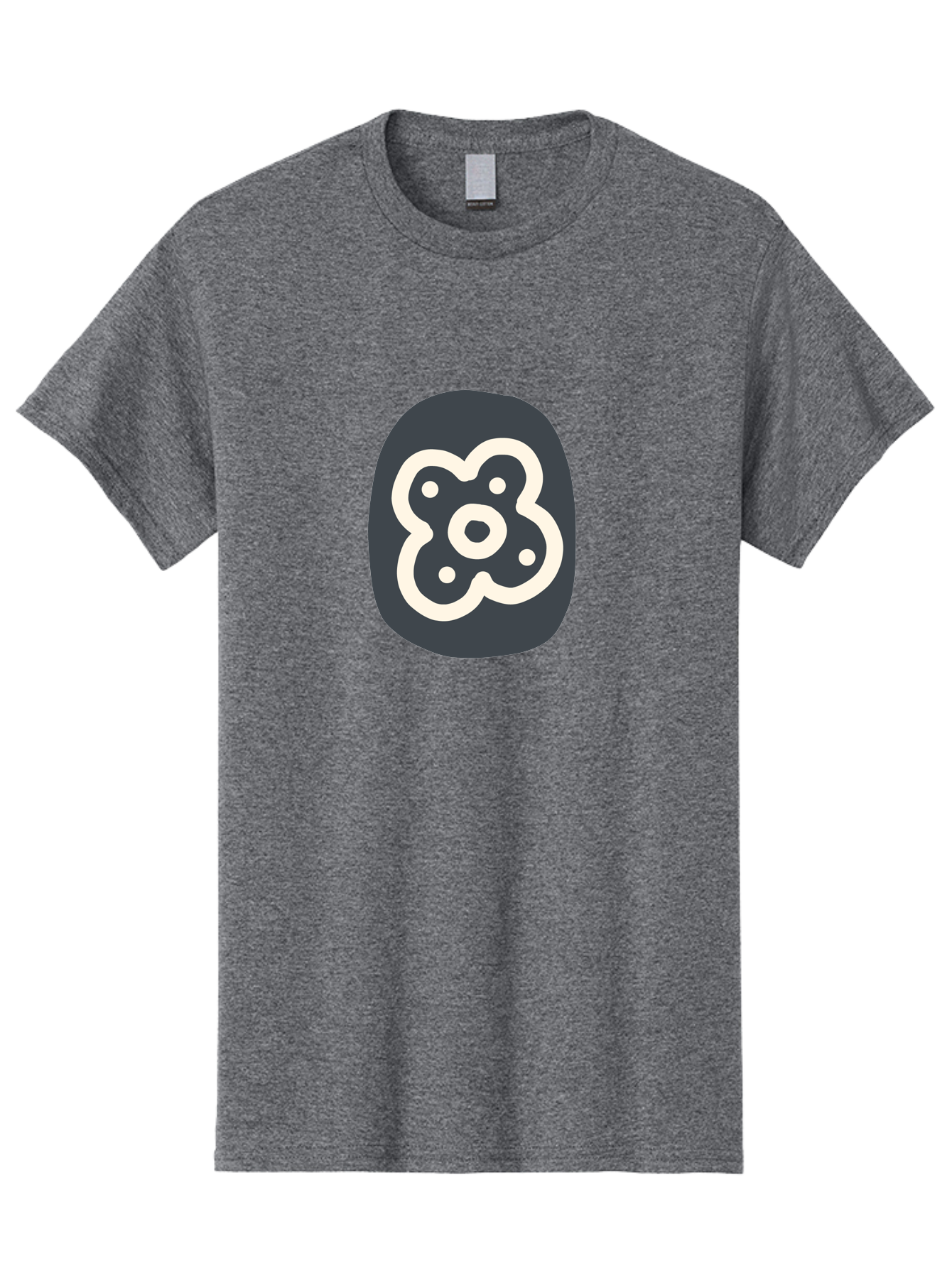 Rounded-Square-Logo Men'S Graphic Tee, 100% Cotton, Comfortable Casual Summer Wear, Machine Washable, Paw Print, Dog Paw, Pet Care, Animal Tracking, Pet Grooming, Pet Accessories, Pet Love Aab791