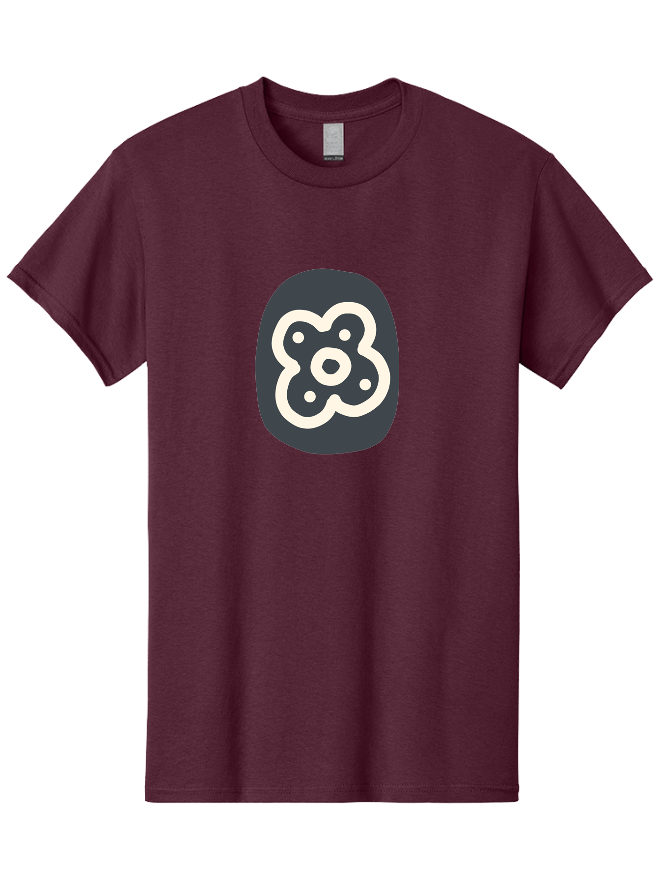 Rounded-Square-Logo Men'S Graphic Tee, 100% Cotton, Comfortable Casual Summer Wear, Machine Washable, Paw Print, Dog Paw, Pet Care, Animal Tracking, Pet Grooming, Pet Accessories, Pet Love Aab791