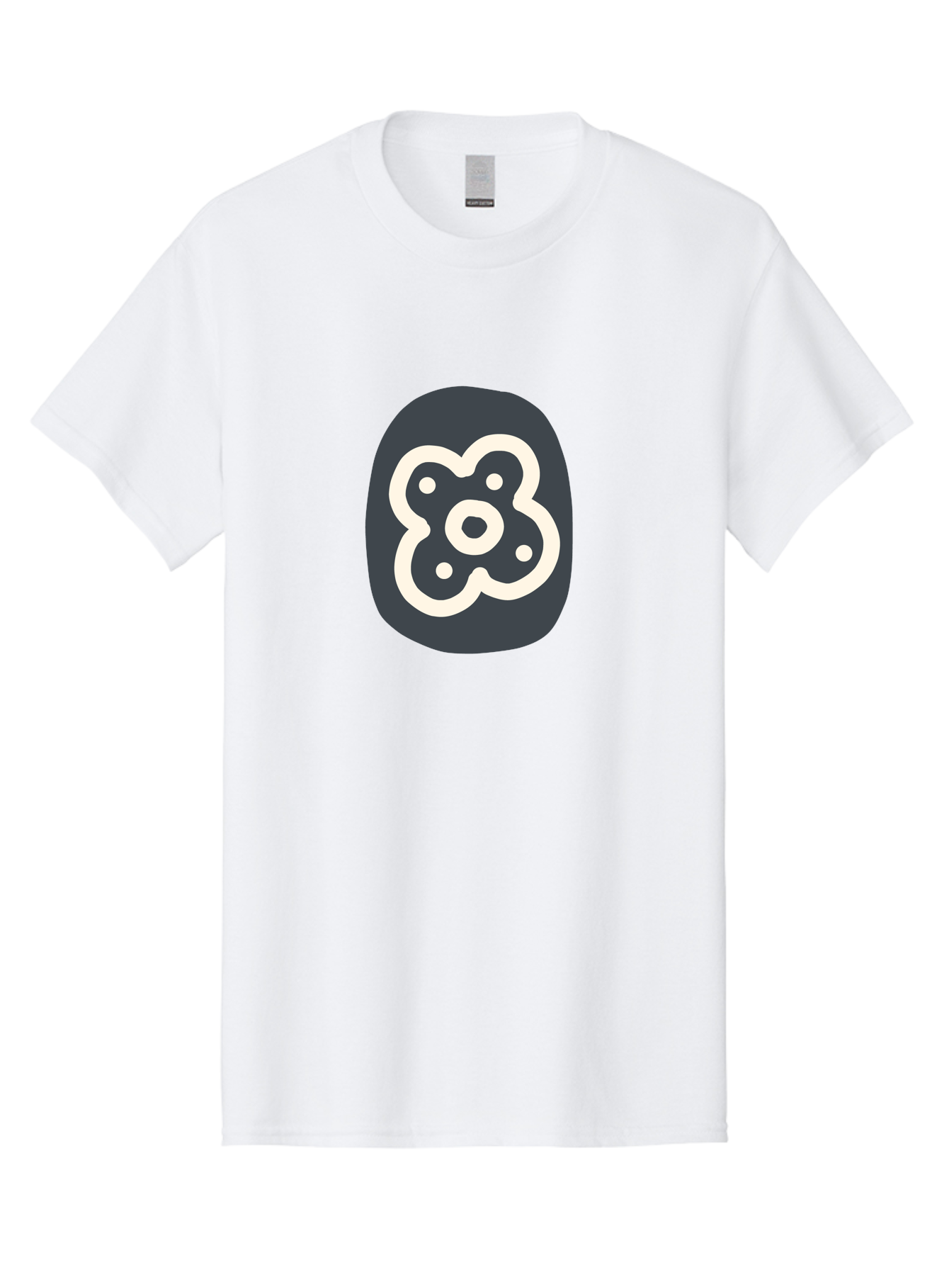 Rounded-Square-Logo Men'S Graphic Tee, 100% Cotton, Comfortable Casual Summer Wear, Machine Washable, Paw Print, Dog Paw, Pet Care, Animal Tracking, Pet Grooming, Pet Accessories, Pet Love Aab791