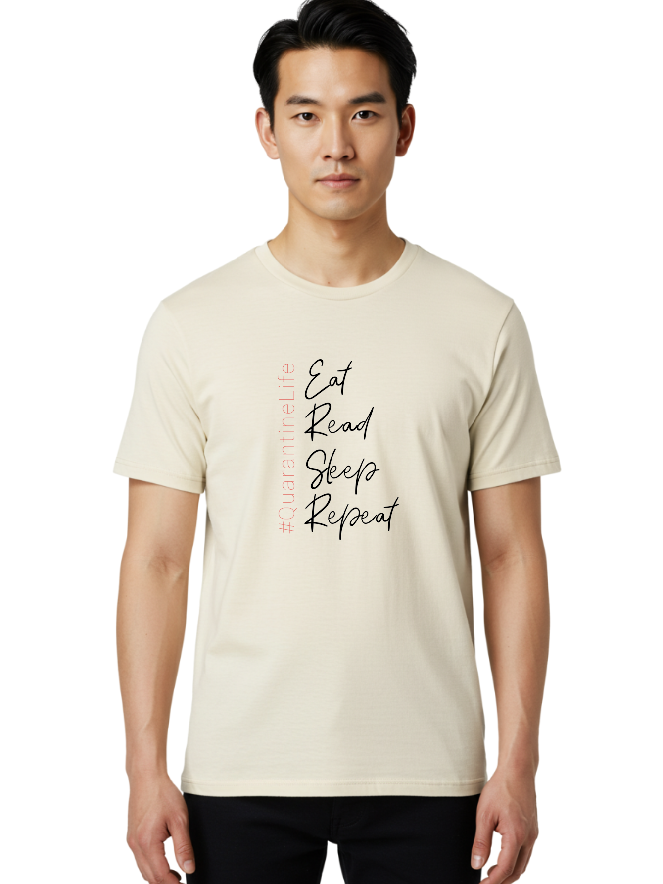 Eat-Read-Sleep-Repeat Men'S Graphic Tee, 100% Cotton, Comfortable Casual Summer Wear, Machine Washable, Book Lovers, Reading Quotes, Eat Read Sleep Repeat, Inspirational Quotes, Bookworms, Reading Habits, Book Quotes, Literature Lovers, Aab902
