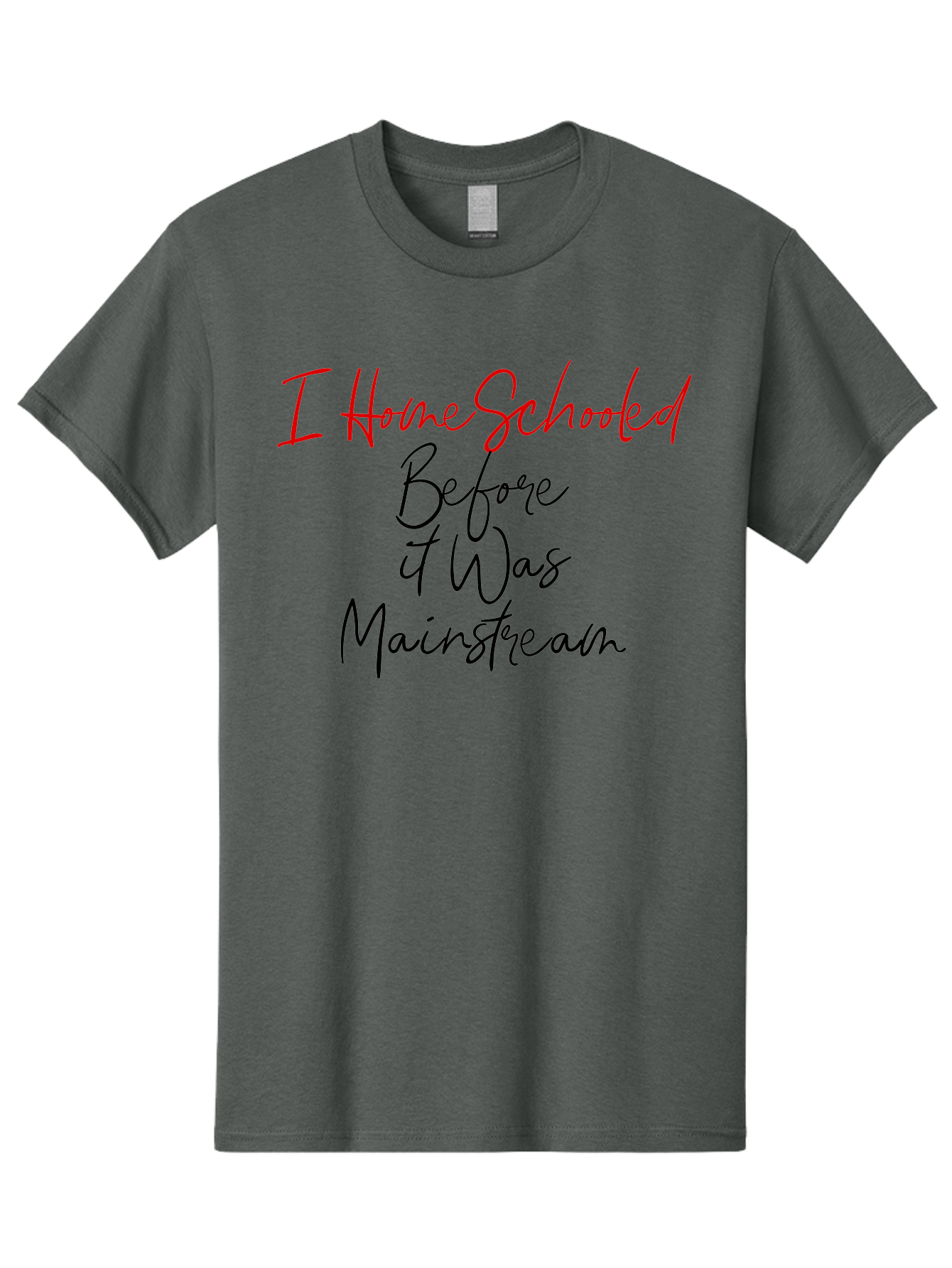 I-Homeschooled-Before-It-Was-Mainstream Men'S Graphic Tee, 100% Cotton, Comfortable Casual Summer Wear, Machine Washable, Homeschooling, Alternative Education, Non-Traditional Learning, Homeschooling Benefits, Educational Freedom, Aab905