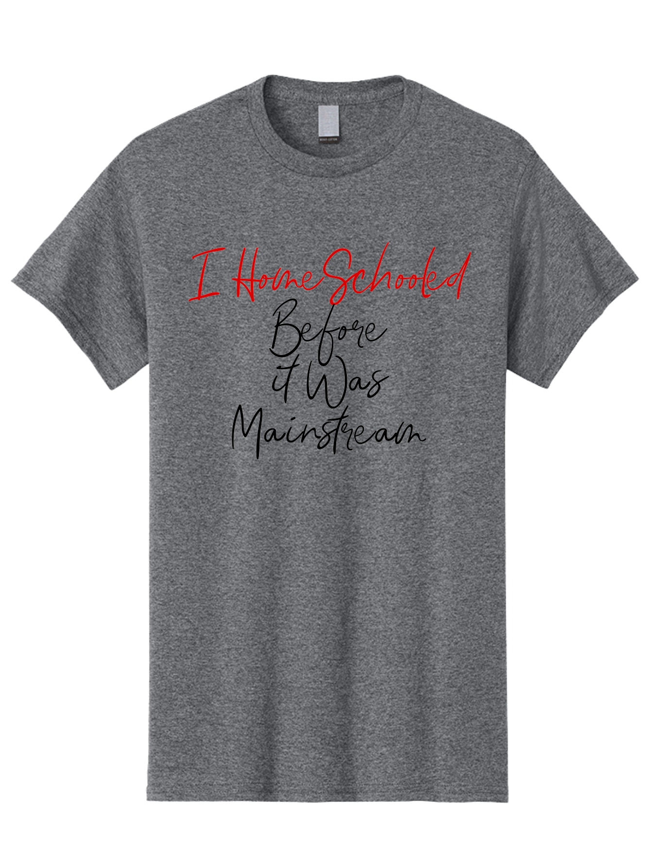 I-Homeschooled-Before-It-Was-Mainstream Men'S Graphic Tee, 100% Cotton, Comfortable Casual Summer Wear, Machine Washable, Homeschooling, Alternative Education, Non-Traditional Learning, Homeschooling Benefits, Educational Freedom, Aab905