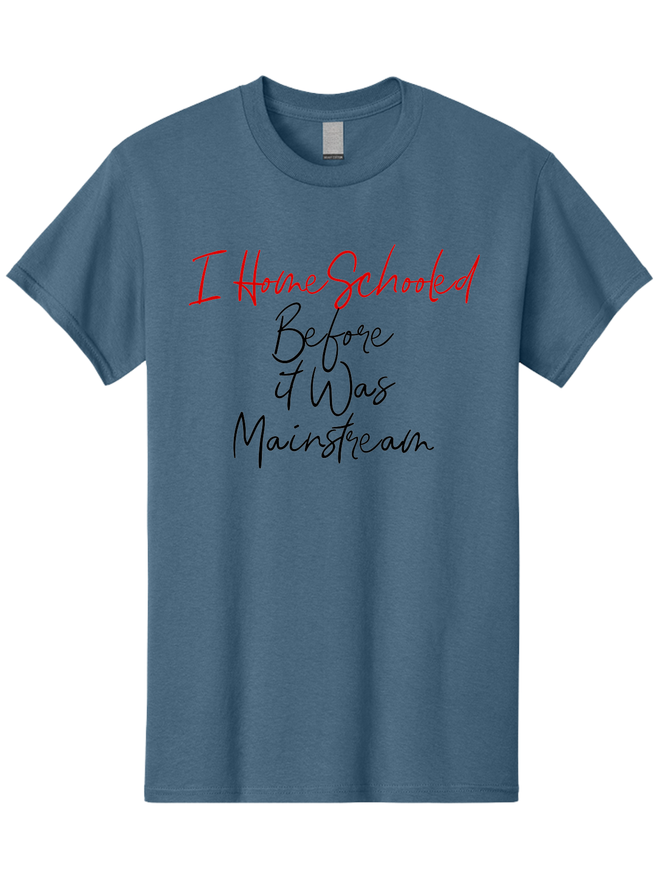 I-Homeschooled-Before-It-Was-Mainstream Men'S Graphic Tee, 100% Cotton, Comfortable Casual Summer Wear, Machine Washable, Homeschooling, Alternative Education, Non-Traditional Learning, Homeschooling Benefits, Educational Freedom, Aab905