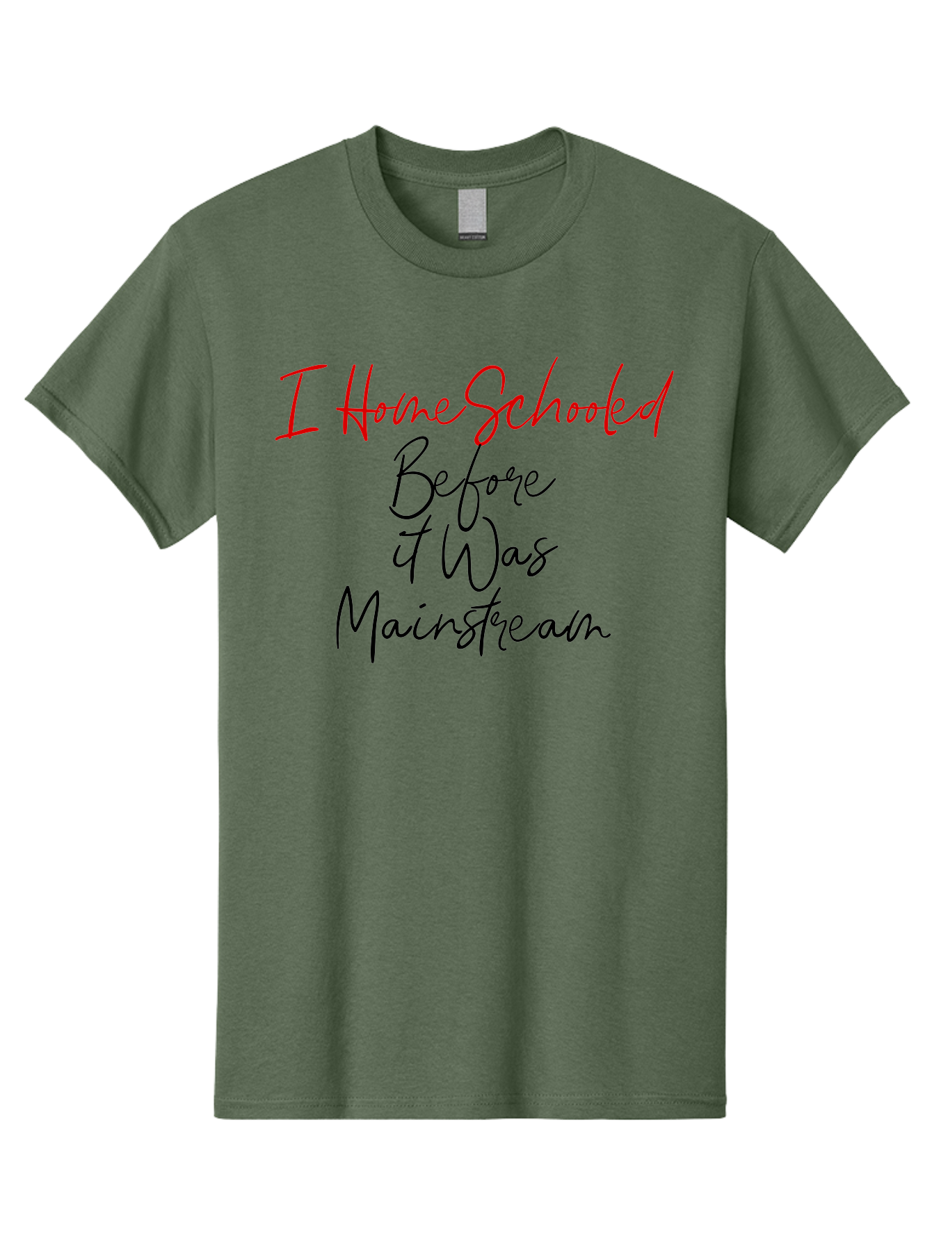 I-Homeschooled-Before-It-Was-Mainstream Men'S Graphic Tee, 100% Cotton, Comfortable Casual Summer Wear, Machine Washable, Homeschooling, Alternative Education, Non-Traditional Learning, Homeschooling Benefits, Educational Freedom, Aab905
