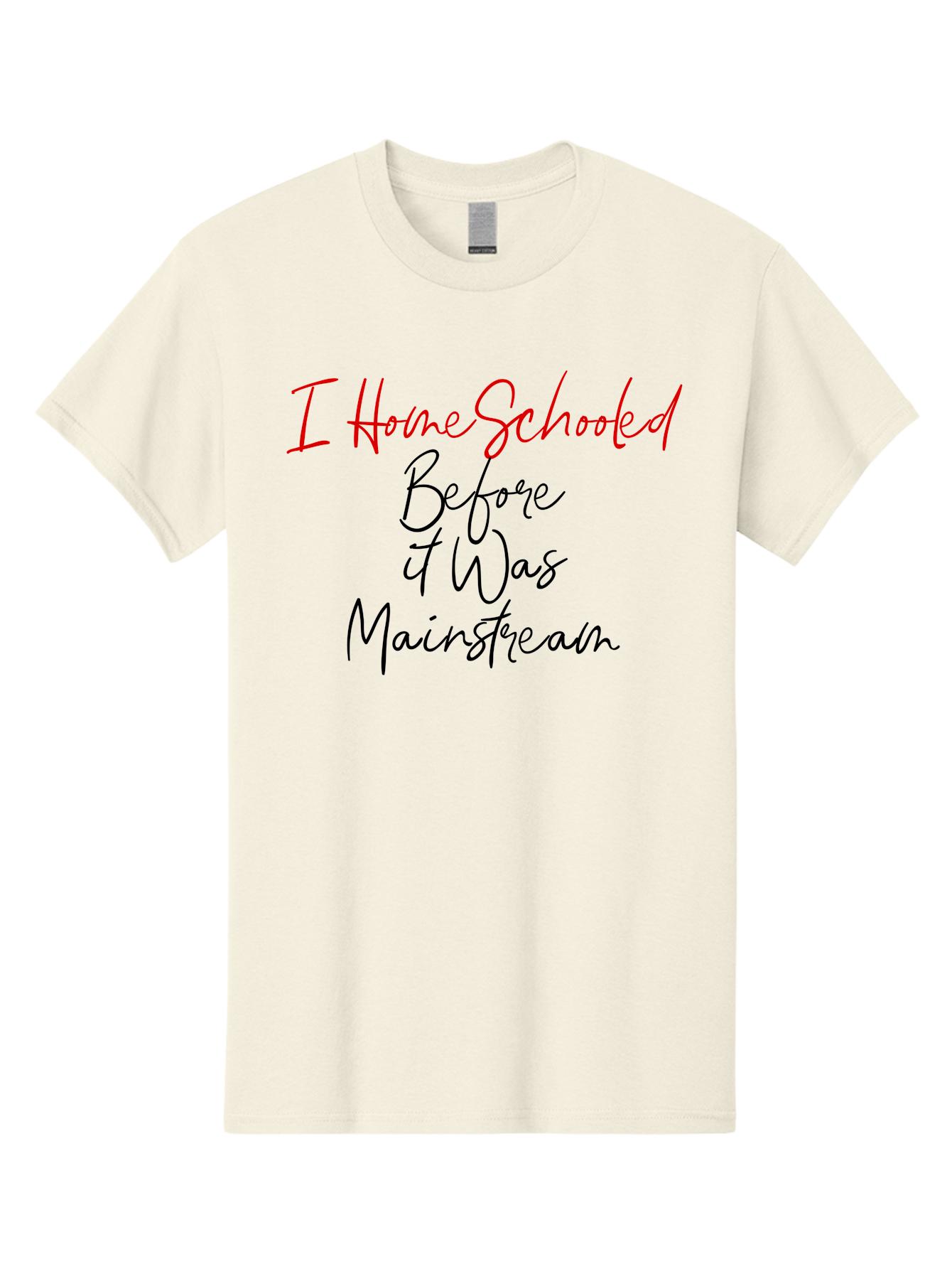I-Homeschooled-Before-It-Was-Mainstream Men'S Graphic Tee, 100% Cotton, Comfortable Casual Summer Wear, Machine Washable, Homeschooling, Alternative Education, Non-Traditional Learning, Homeschooling Benefits, Educational Freedom, Aab905