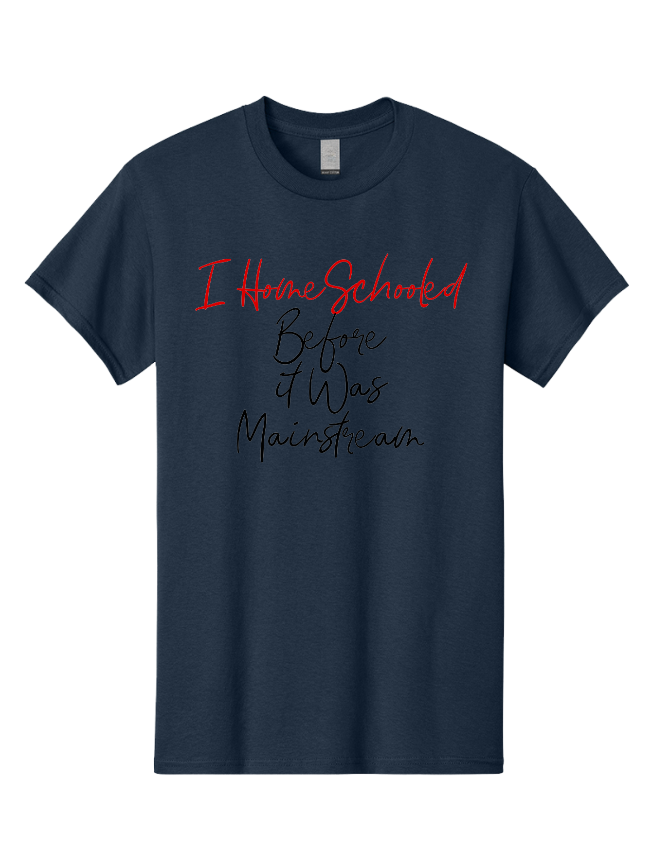 I-Homeschooled-Before-It-Was-Mainstream Men'S Graphic Tee, 100% Cotton, Comfortable Casual Summer Wear, Machine Washable, Homeschooling, Alternative Education, Non-Traditional Learning, Homeschooling Benefits, Educational Freedom, Aab905