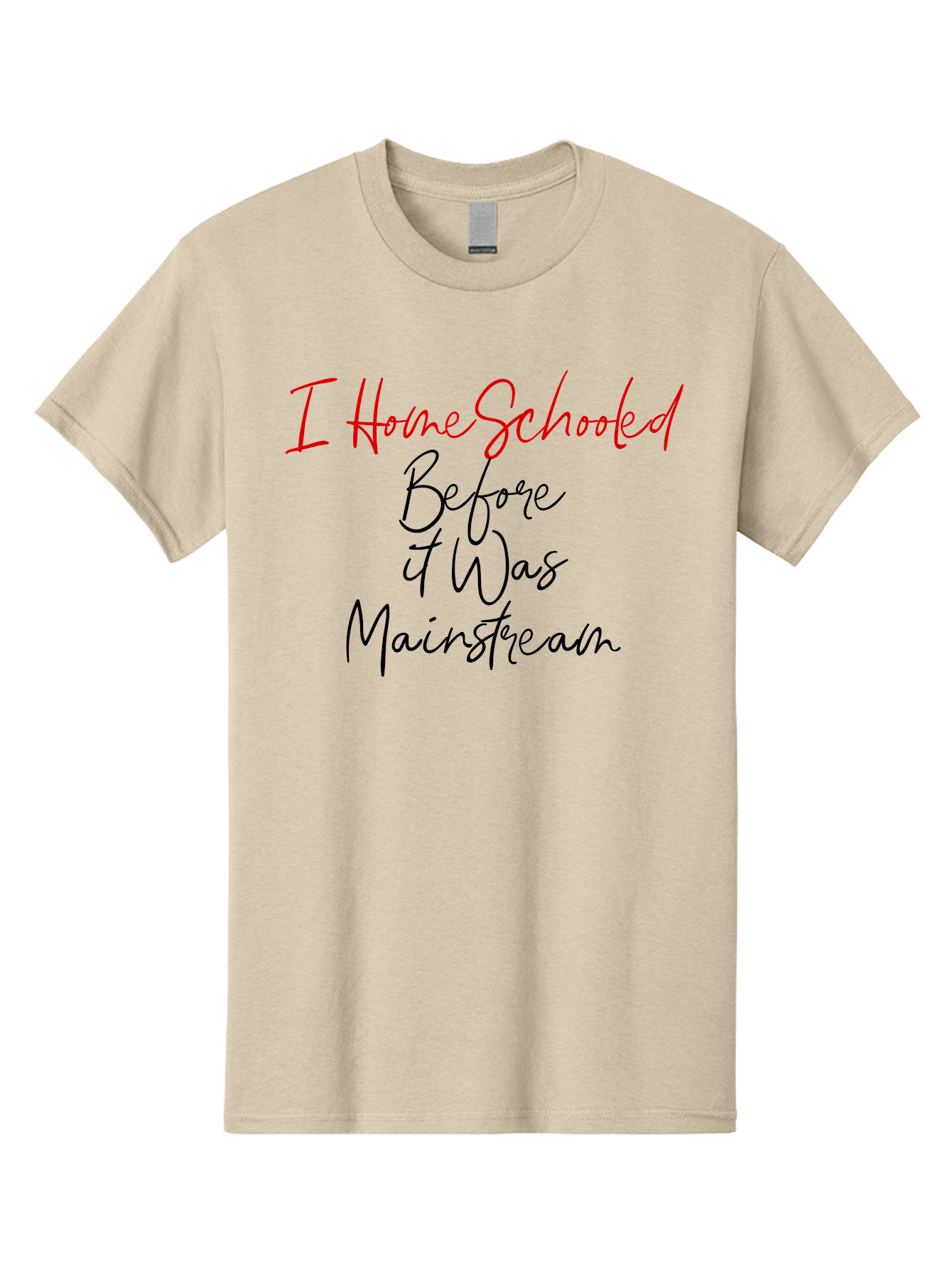 I-Homeschooled-Before-It-Was-Mainstream Men'S Graphic Tee, 100% Cotton, Comfortable Casual Summer Wear, Machine Washable, Homeschooling, Alternative Education, Non-Traditional Learning, Homeschooling Benefits, Educational Freedom, Aab905