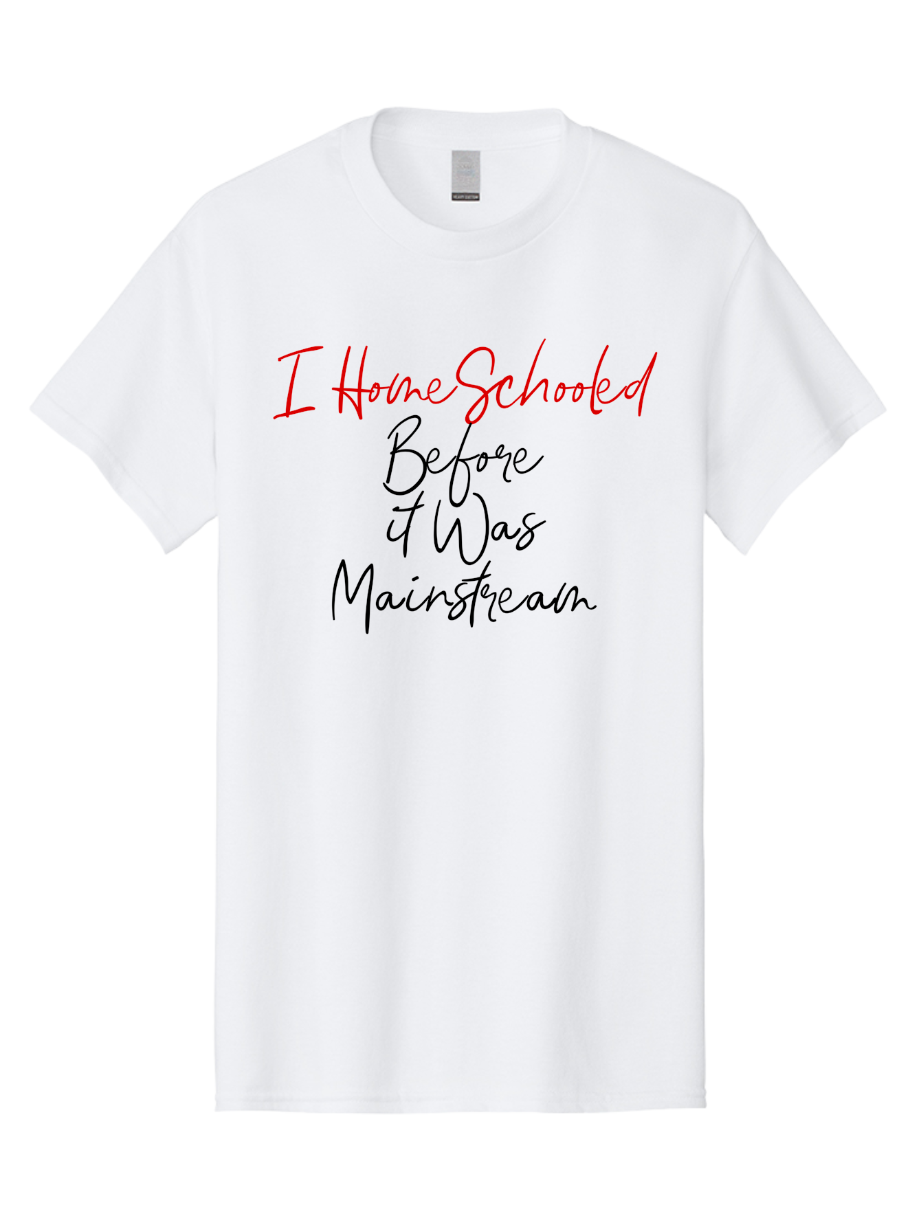 I-Homeschooled-Before-It-Was-Mainstream Men'S Graphic Tee, 100% Cotton, Comfortable Casual Summer Wear, Machine Washable, Homeschooling, Alternative Education, Non-Traditional Learning, Homeschooling Benefits, Educational Freedom, Aab905