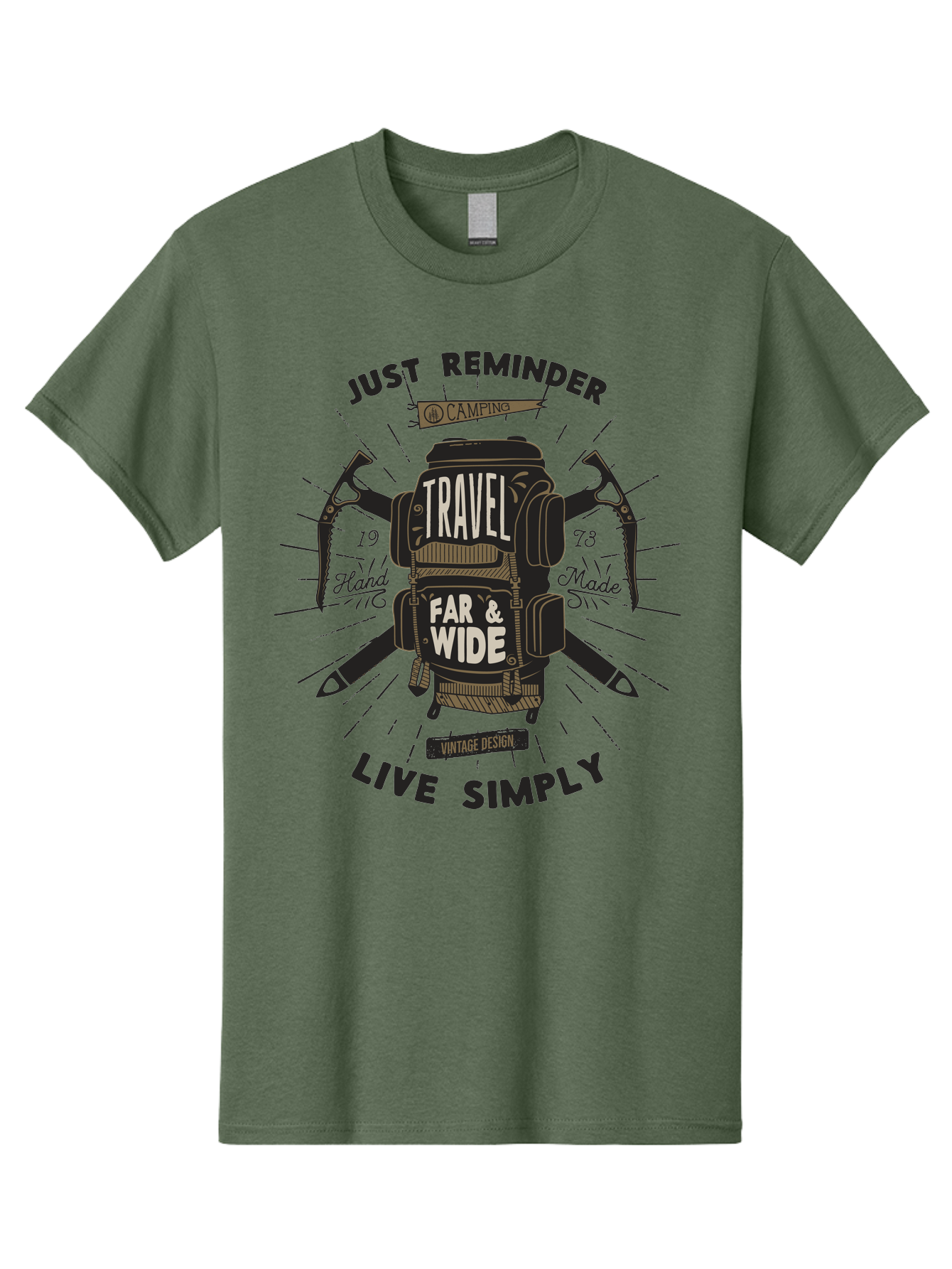 Travel-Far-Wide-2 Men'S Graphic Tee, 100% Cotton, Comfortable Casual Summer Wear, Machine Washable, Travel Inspiration, Adventure Seeking, Camping Gear, Vintage Design, Outdoor Lifestyle, Simple Living, Hand Made, Travel Far And Wide Aab957