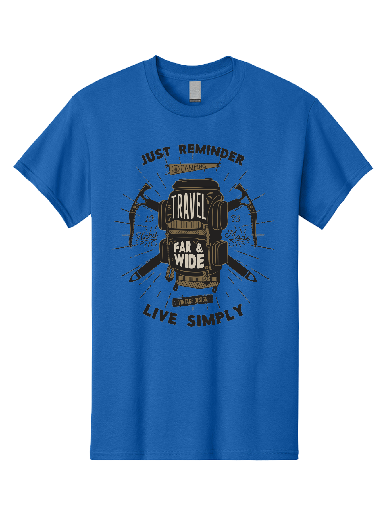 Travel-Far-Wide-2 Men'S Graphic Tee, 100% Cotton, Comfortable Casual Summer Wear, Machine Washable, Travel Inspiration, Adventure Seeking, Camping Gear, Vintage Design, Outdoor Lifestyle, Simple Living, Hand Made, Travel Far And Wide Aab957