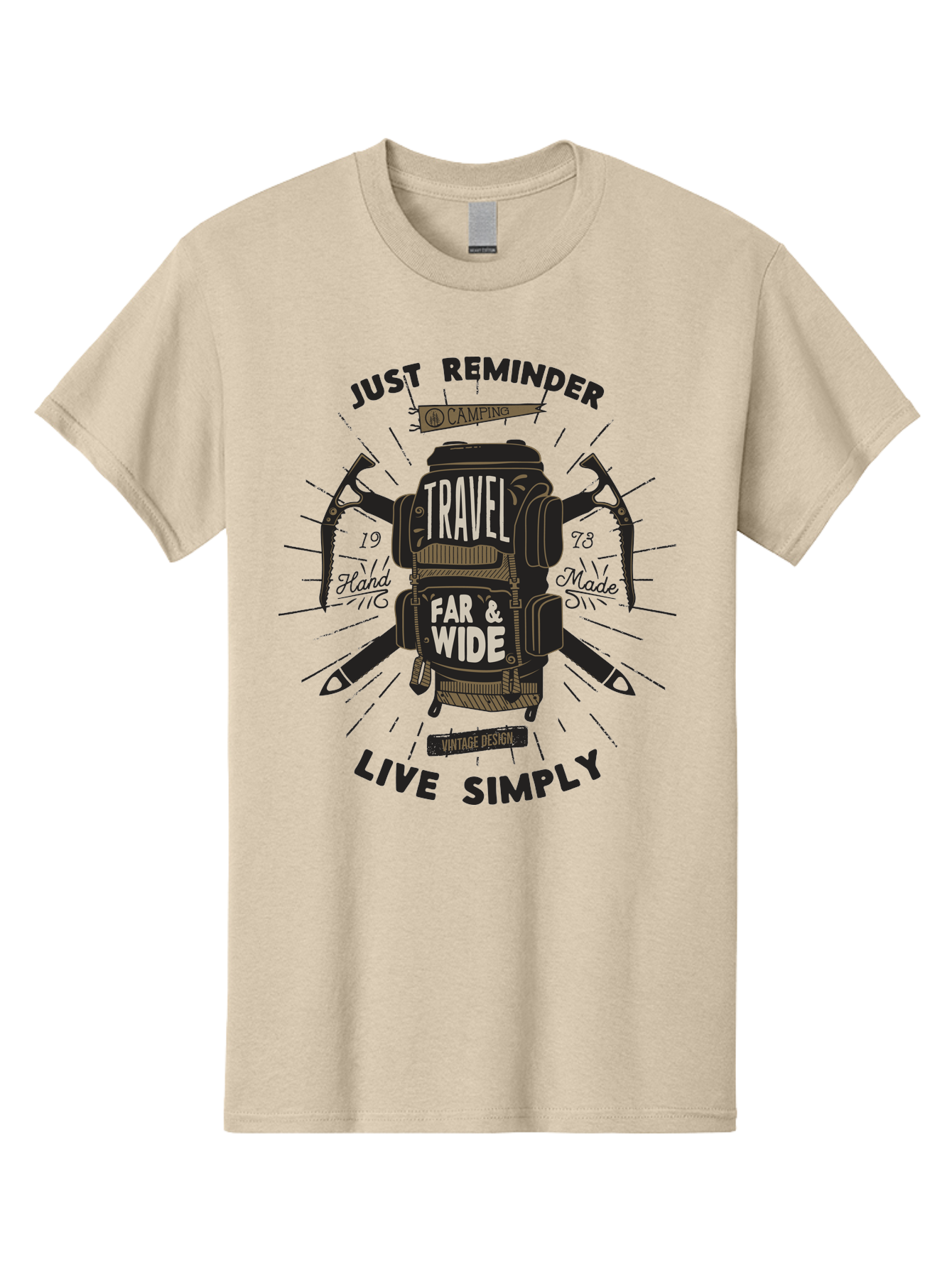 Travel-Far-Wide-2 Men'S Graphic Tee, 100% Cotton, Comfortable Casual Summer Wear, Machine Washable, Travel Inspiration, Adventure Seeking, Camping Gear, Vintage Design, Outdoor Lifestyle, Simple Living, Hand Made, Travel Far And Wide Aab957
