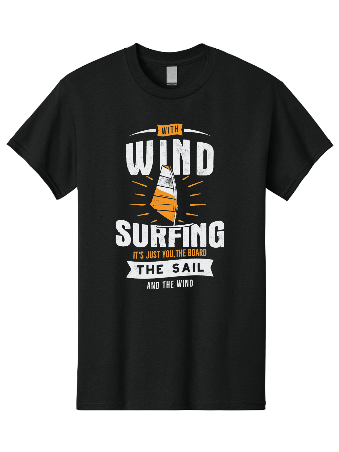 Wind-Surfing Men'S Graphic Tee, 100% Cotton, Comfortable Casual Summer Wear, Machine Washable, Windsurfing, Water Sports, Sailing, Adventure Seekers, Thrill Lovers, Windsurfing Quotes, Sailing Inspiration, Surfing Culture, Extreme Sports, Aab964