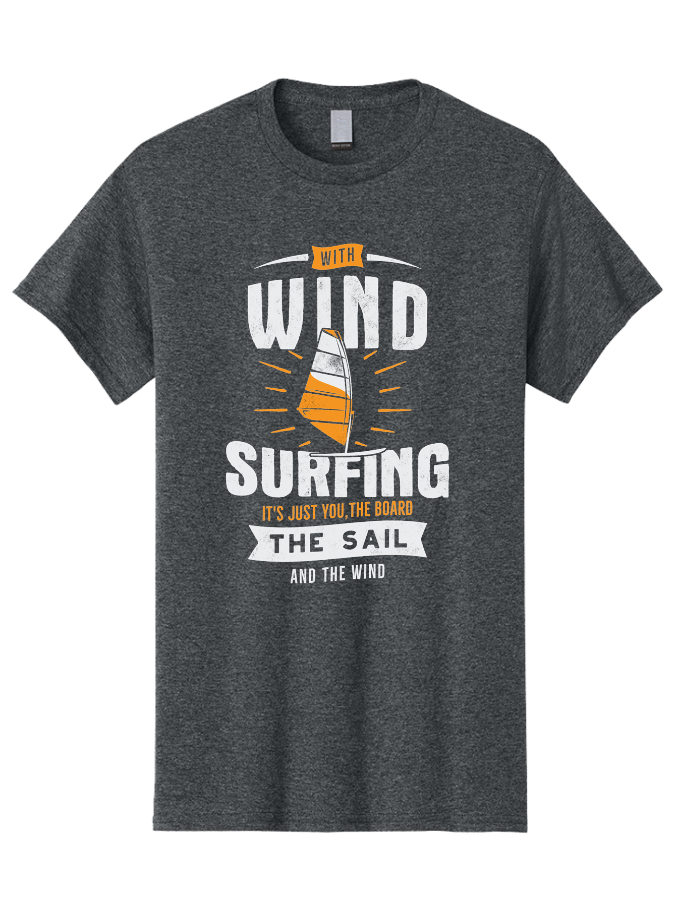 Wind-Surfing Men'S Graphic Tee, 100% Cotton, Comfortable Casual Summer Wear, Machine Washable, Windsurfing, Water Sports, Sailing, Adventure Seekers, Thrill Lovers, Windsurfing Quotes, Sailing Inspiration, Surfing Culture, Extreme Sports, Aab964