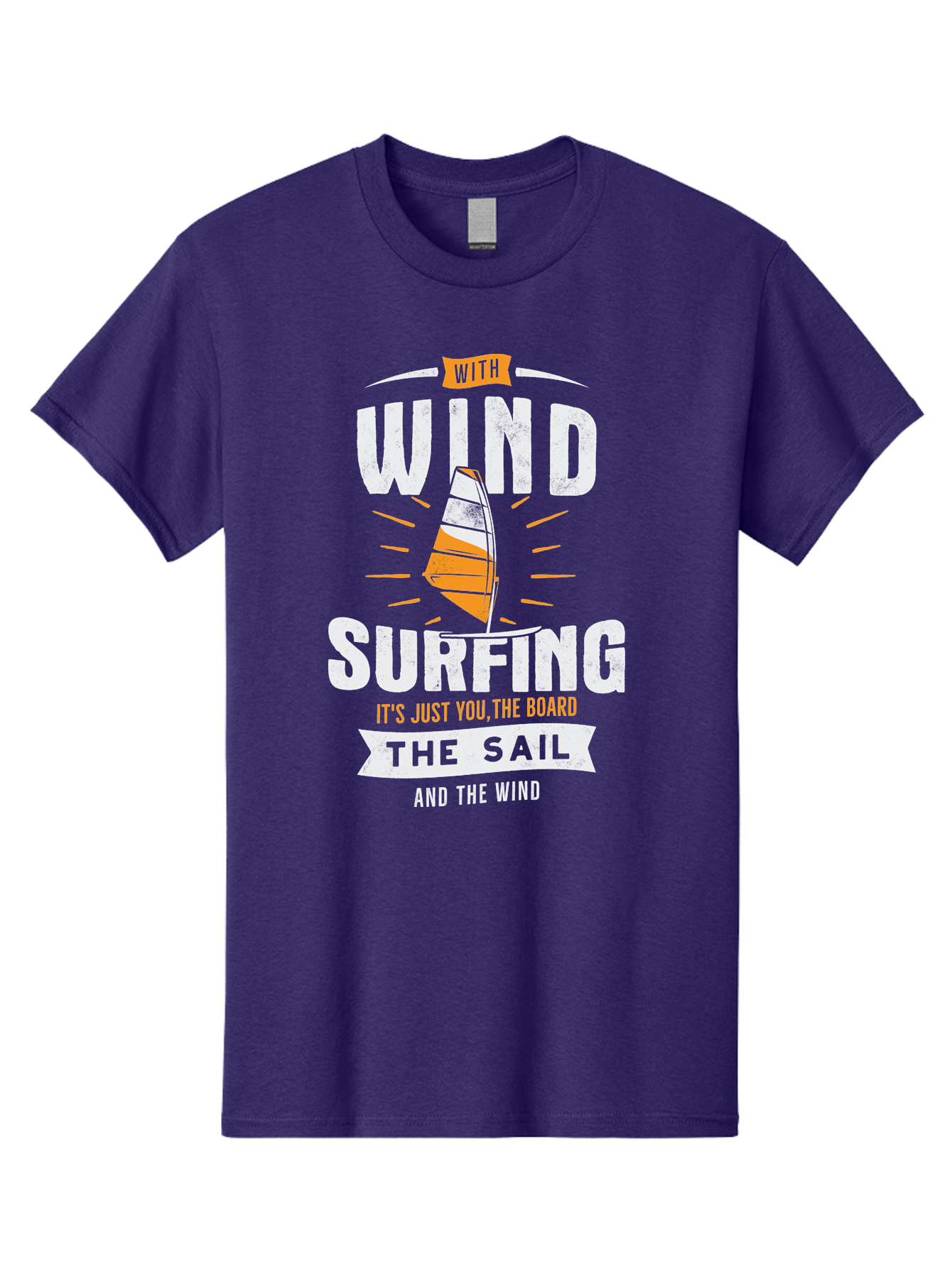Wind-Surfing Men'S Graphic Tee, 100% Cotton, Comfortable Casual Summer Wear, Machine Washable, Windsurfing, Water Sports, Sailing, Adventure Seekers, Thrill Lovers, Windsurfing Quotes, Sailing Inspiration, Surfing Culture, Extreme Sports, Aab964