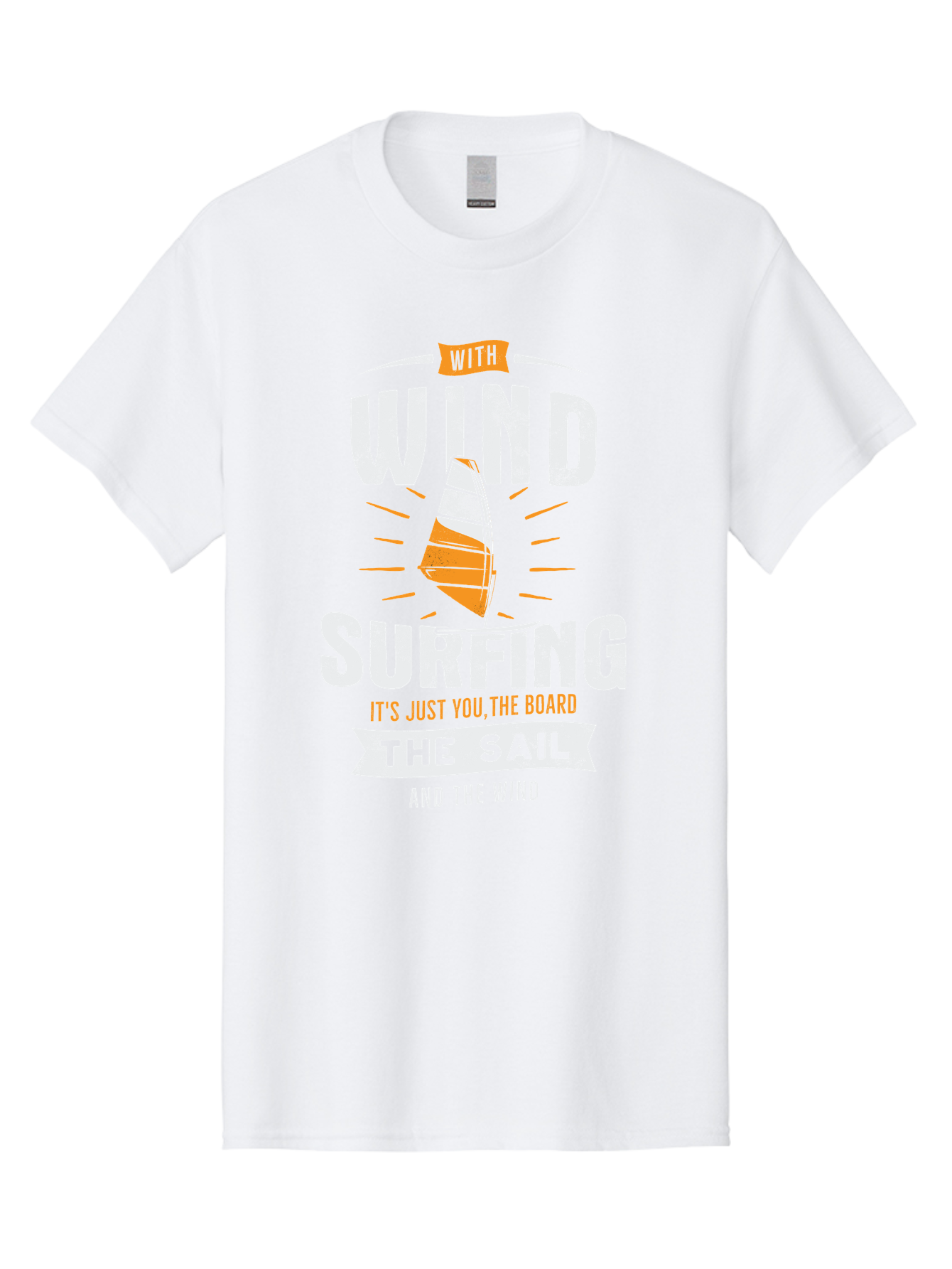 Wind-Surfing Men'S Graphic Tee, 100% Cotton, Comfortable Casual Summer Wear, Machine Washable, Windsurfing, Water Sports, Sailing, Adventure Seekers, Thrill Lovers, Windsurfing Quotes, Sailing Inspiration, Surfing Culture, Extreme Sports, Aab964