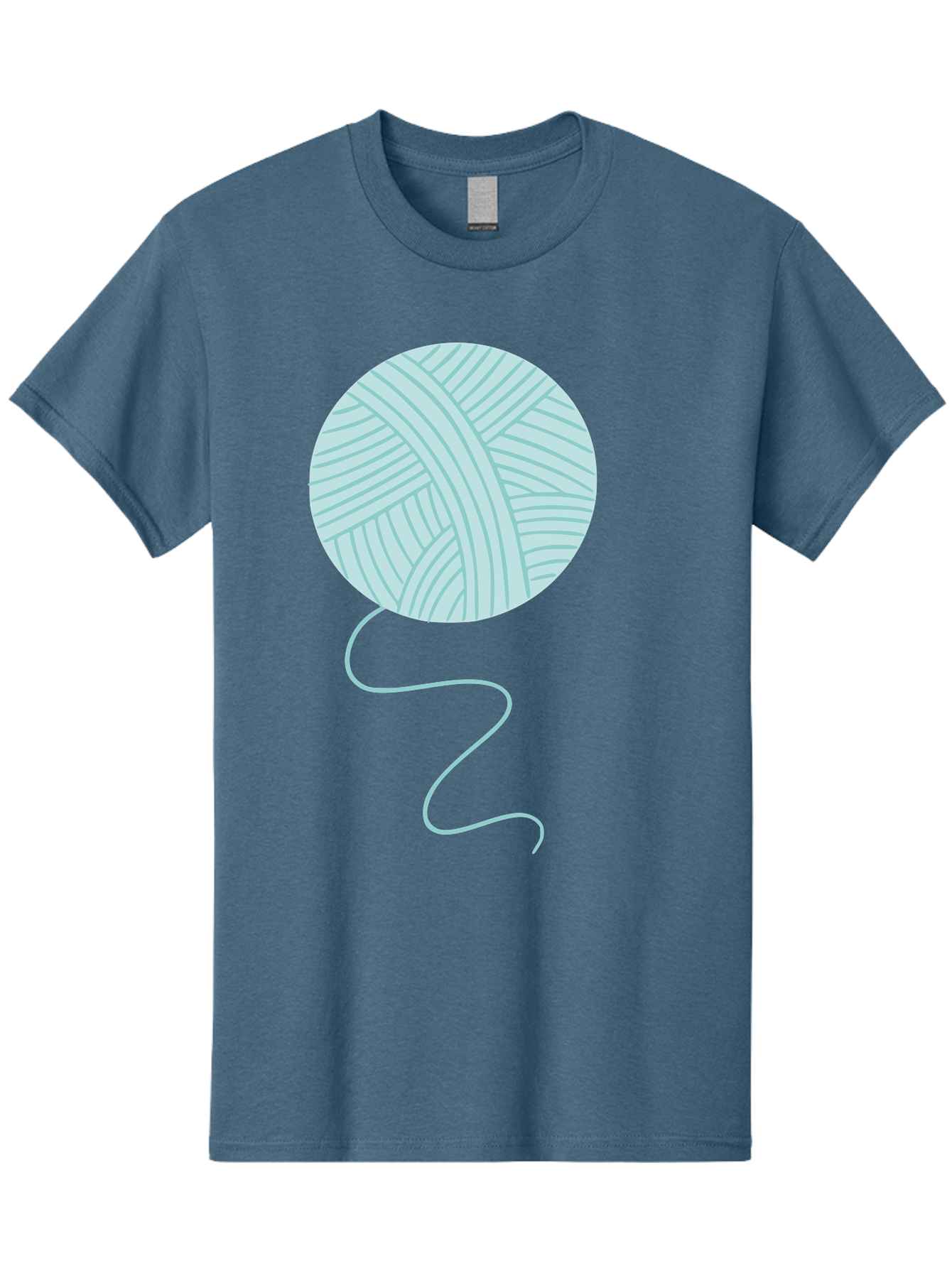 Ball-Of-Yarn Men'S Graphic Tee, 100% Cotton, Comfortable Casual Summer Wear, Machine Washable, Ball Of Yarn, Knitting Supplies, Crafting Essentials, Yarn Thread, Creative Hobbies, Handmade Crafts, Knitting Yarn Aac000