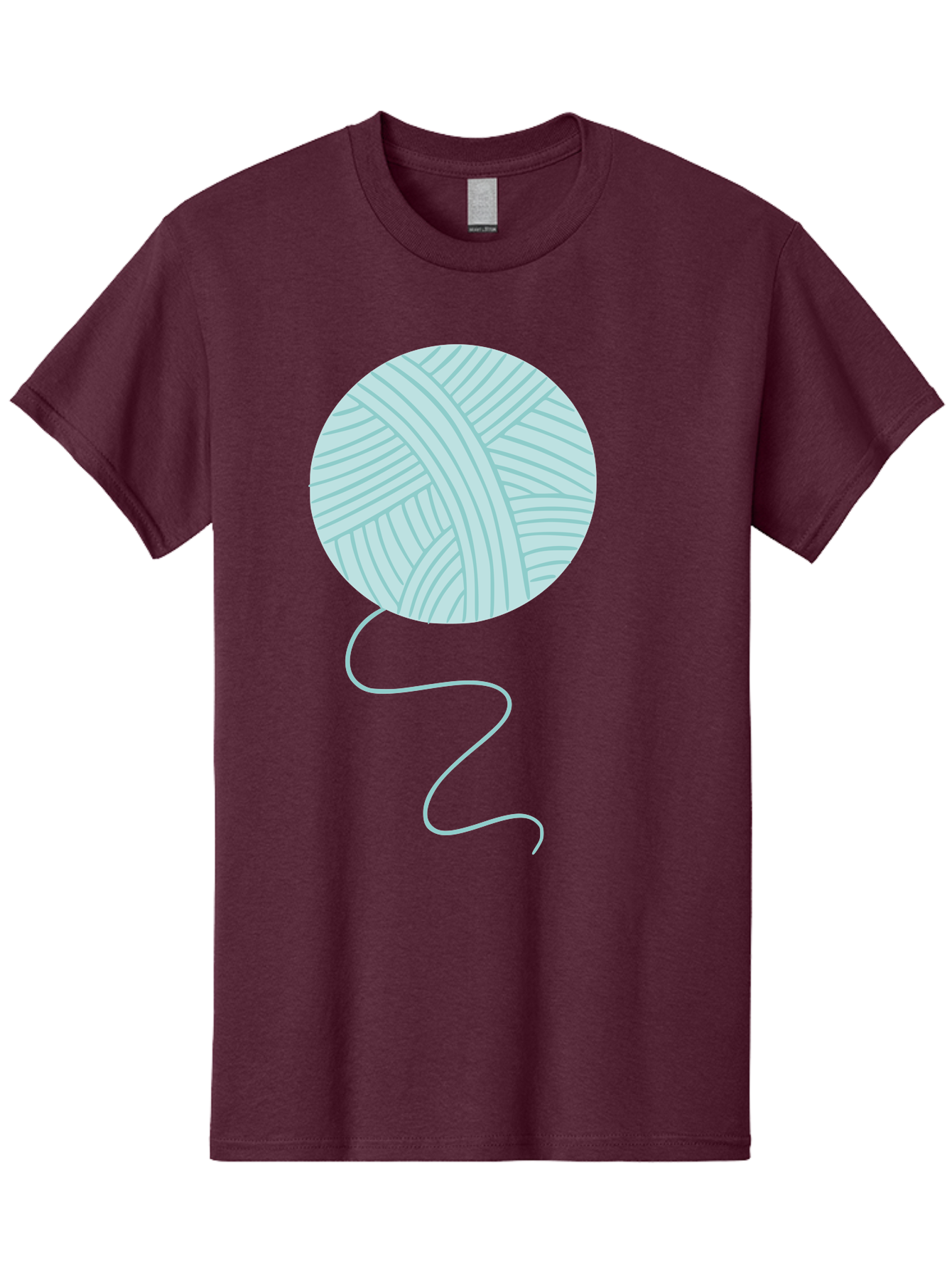 Ball-Of-Yarn Men'S Graphic Tee, 100% Cotton, Comfortable Casual Summer Wear, Machine Washable, Ball Of Yarn, Knitting Supplies, Crafting Essentials, Yarn Thread, Creative Hobbies, Handmade Crafts, Knitting Yarn Aac000