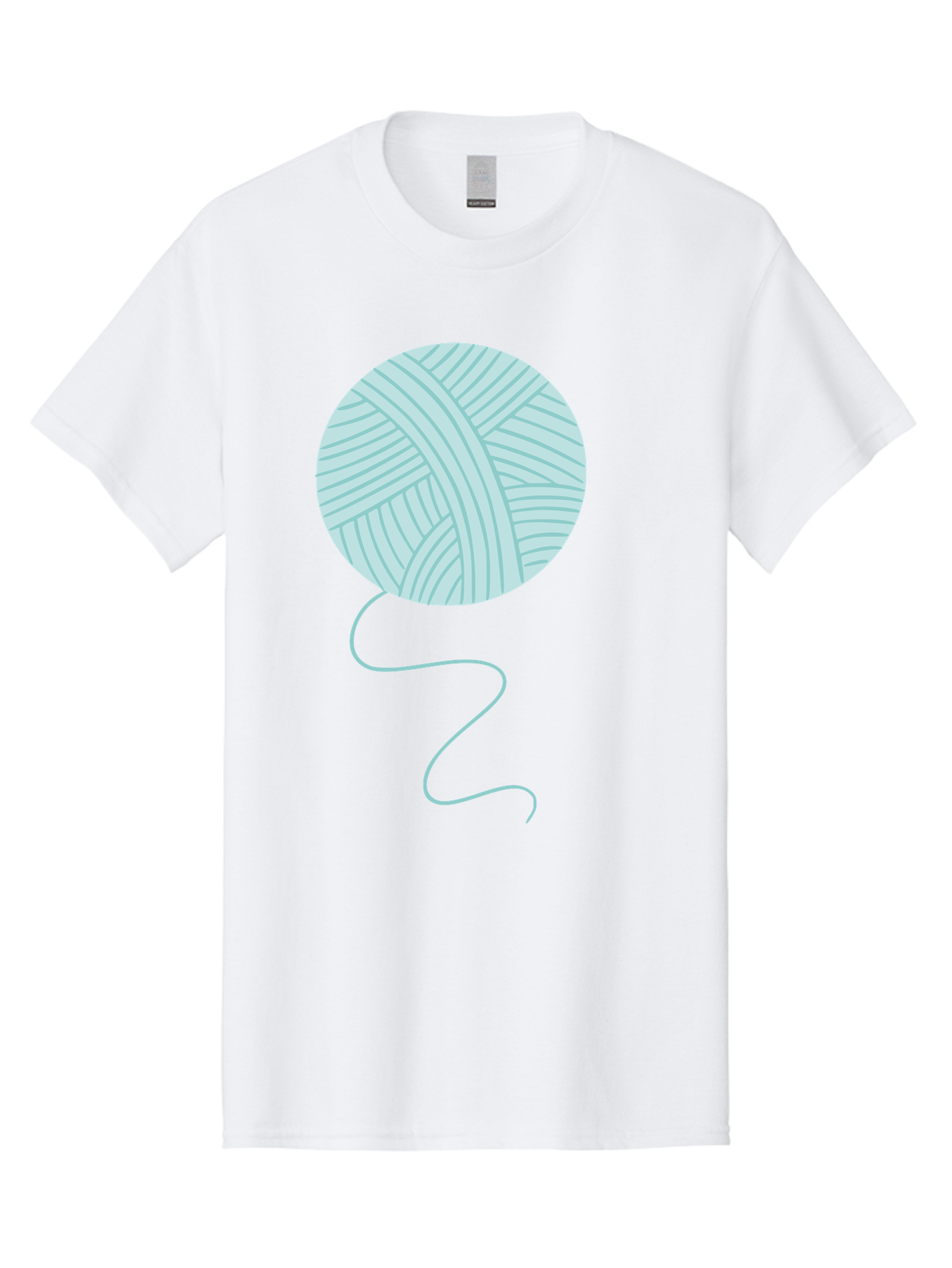 Ball-Of-Yarn Men'S Graphic Tee, 100% Cotton, Comfortable Casual Summer Wear, Machine Washable, Ball Of Yarn, Knitting Supplies, Crafting Essentials, Yarn Thread, Creative Hobbies, Handmade Crafts, Knitting Yarn Aac000