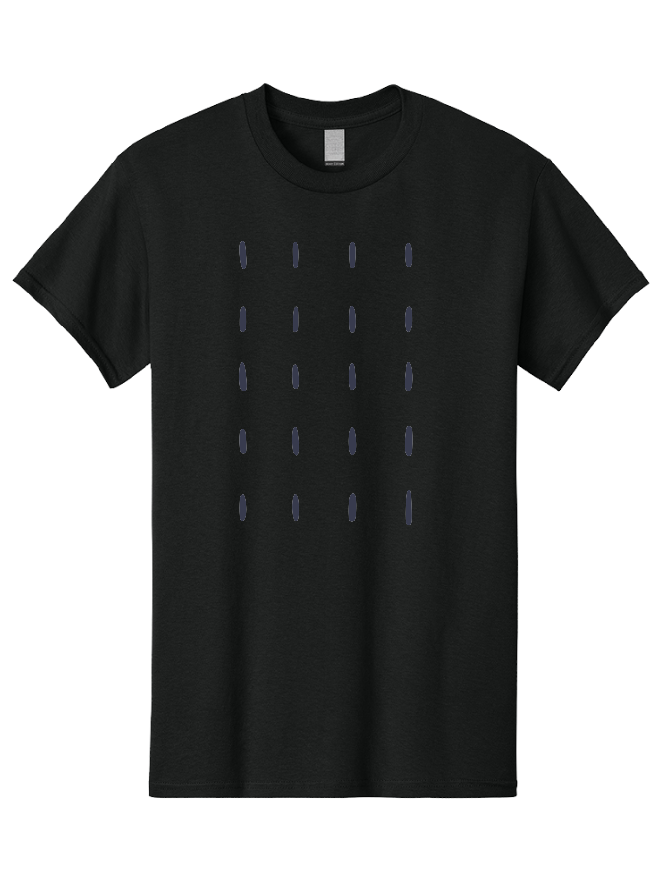 Dashes-Pattern Men'S Graphic Tee, 100% Cotton, Comfortable Casual Summer Wear, Machine Washable, Gray Ovals Pattern, Symmetrical Design, Minimalist Aesthetic, Modern Art, Grid Layout, Simple Shapes, Contemporary Style, Abstract Pattern Aac017