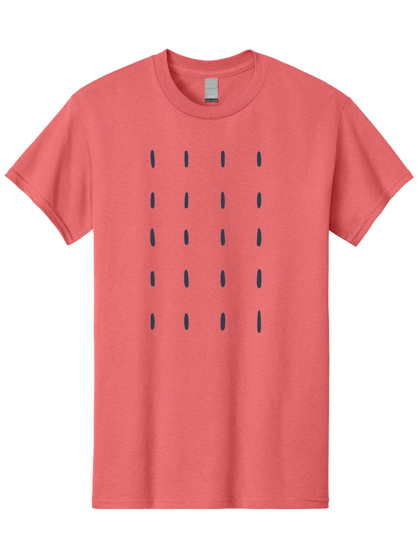 Dashes-Pattern Men'S Graphic Tee, 100% Cotton, Comfortable Casual Summer Wear, Machine Washable, Gray Ovals Pattern, Symmetrical Design, Minimalist Aesthetic, Modern Art, Grid Layout, Simple Shapes, Contemporary Style, Abstract Pattern Aac017