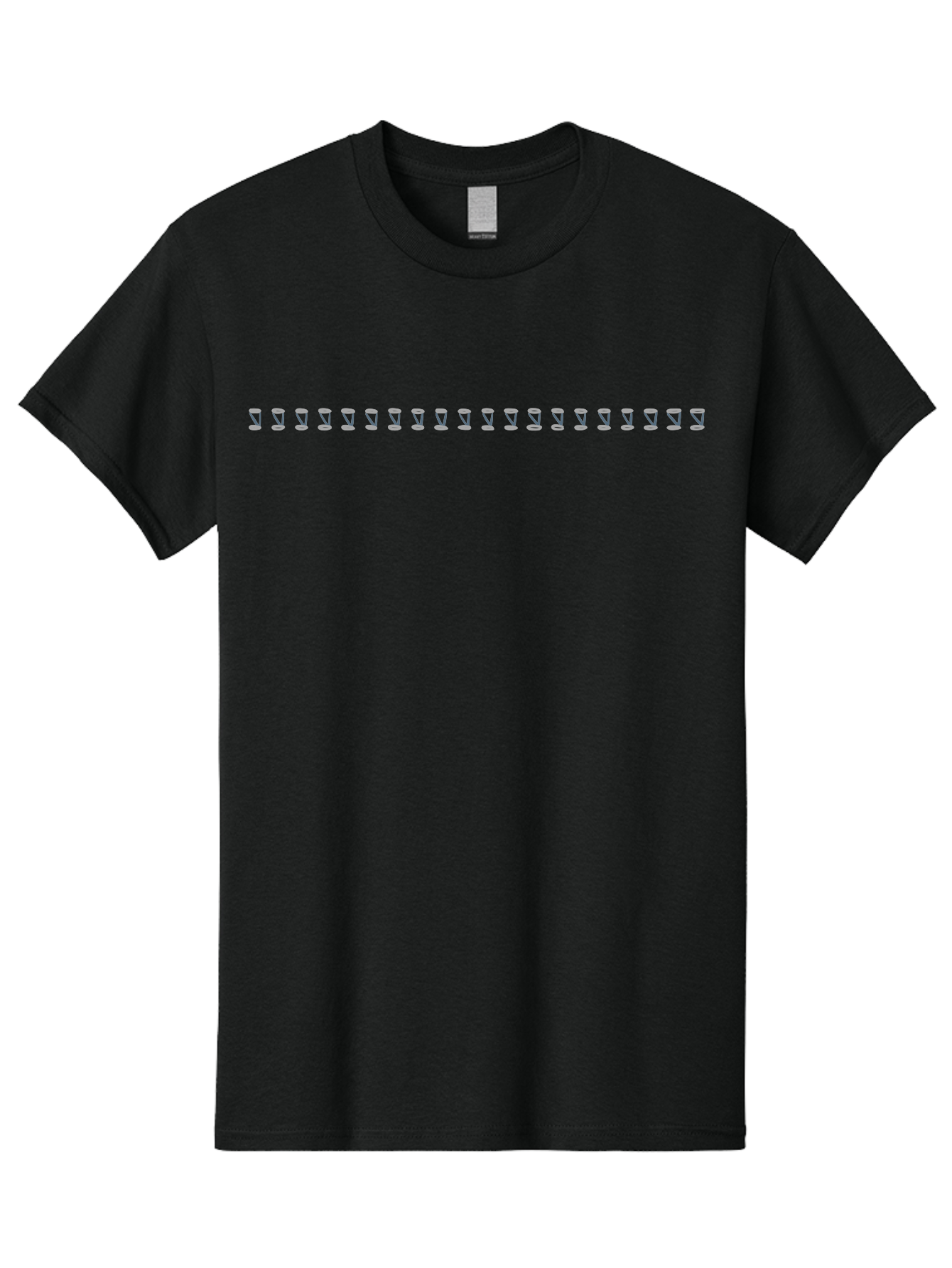 Decorative-Horizontal-Line Men'S Graphic Tee, 100% Cotton, Comfortable Casual Summer Wear, Machine Washable, Check Mark Icons, Verification Symbols, Approval Signs, Validation Marks, Confirmation Icons, Checklist Symbols Aac018