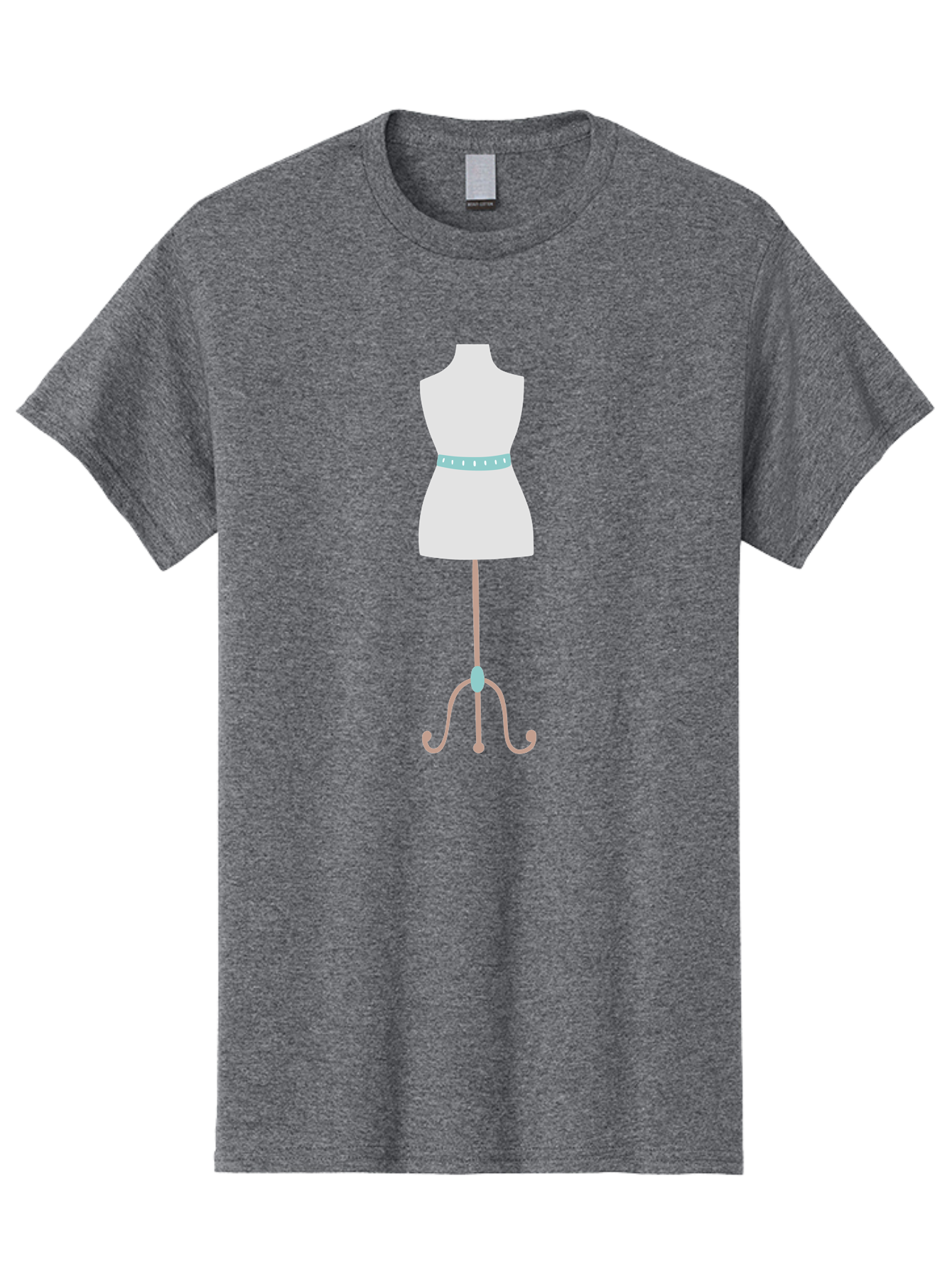 Dress-Form Men'S Graphic Tee, 100% Cotton, Comfortable Casual Summer Wear, Machine Washable, Fashion Design, Dress Form, Tailor'S Dummy, Measuring Tape, Fashion Industry, Clothing Design, Apparel Making, Couture, Bespoke, Garment Construction, Aac023