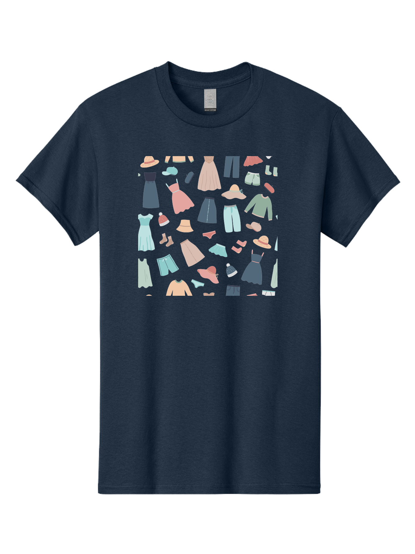 Fashion-Clothing Men'S Graphic Tee, 100% Cotton, Comfortable Casual Summer Wear, Machine Washable, Assorted Clothing Items, Pastel Colors, Fashion Accessories, Hats, Dresses, Tops, Pants, Shorts, Shoes, Casual Wear, Relaxed Fit, Aac031