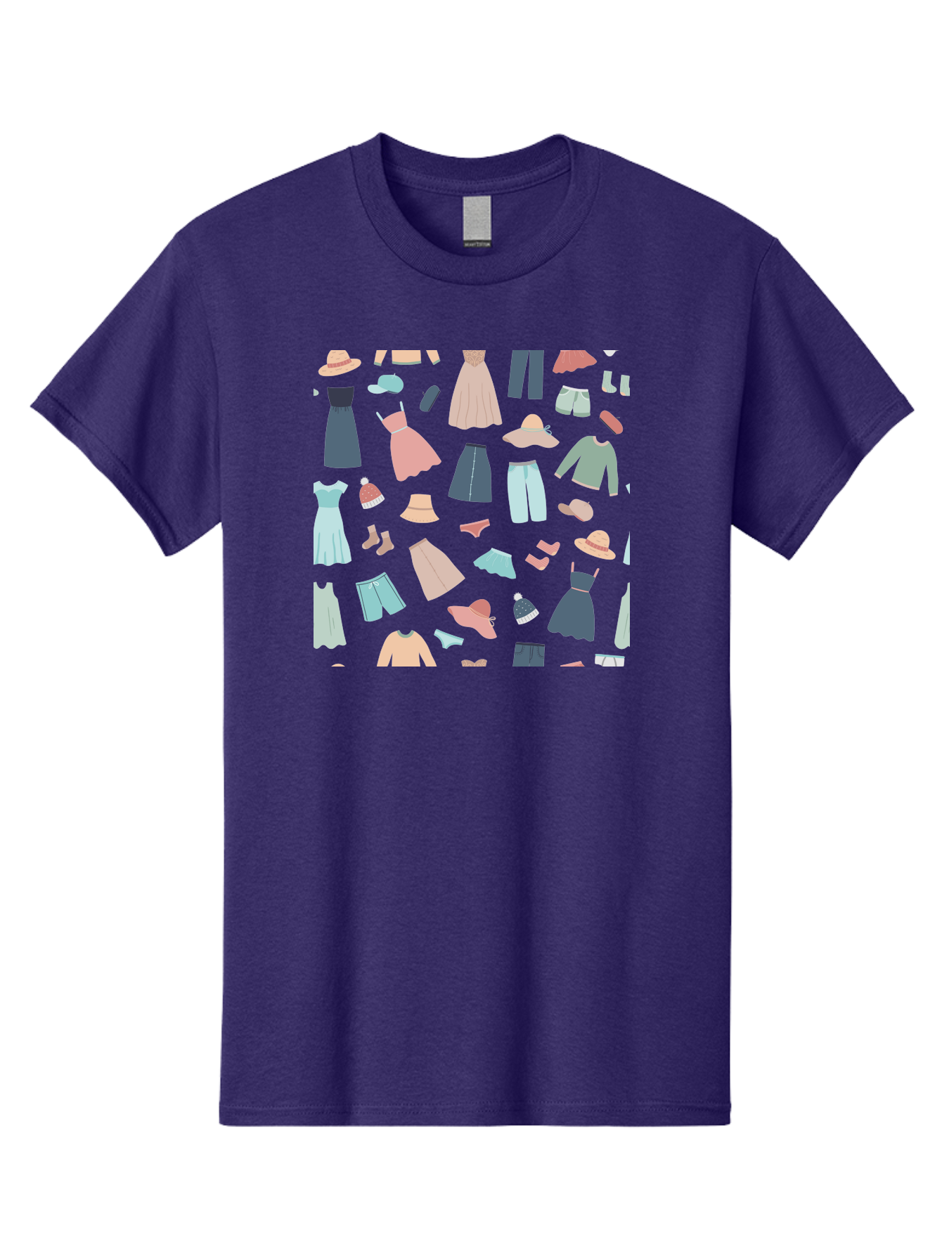 Fashion-Clothing Men'S Graphic Tee, 100% Cotton, Comfortable Casual Summer Wear, Machine Washable, Assorted Clothing Items, Pastel Colors, Fashion Accessories, Hats, Dresses, Tops, Pants, Shorts, Shoes, Casual Wear, Relaxed Fit, Aac031