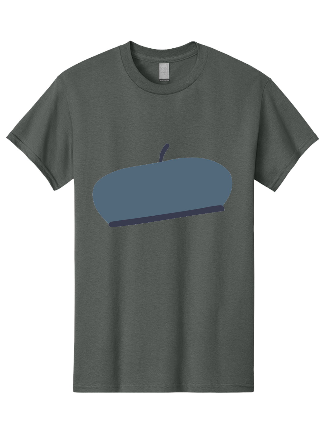 Gray-Apple Men'S Graphic Tee, 100% Cotton, Comfortable Casual Summer Wear, Machine Washable, Gray Apple, Stylized Fruit, Simple Illustration, Minimalist Design, Fruit Icon, Digital Art Aac038