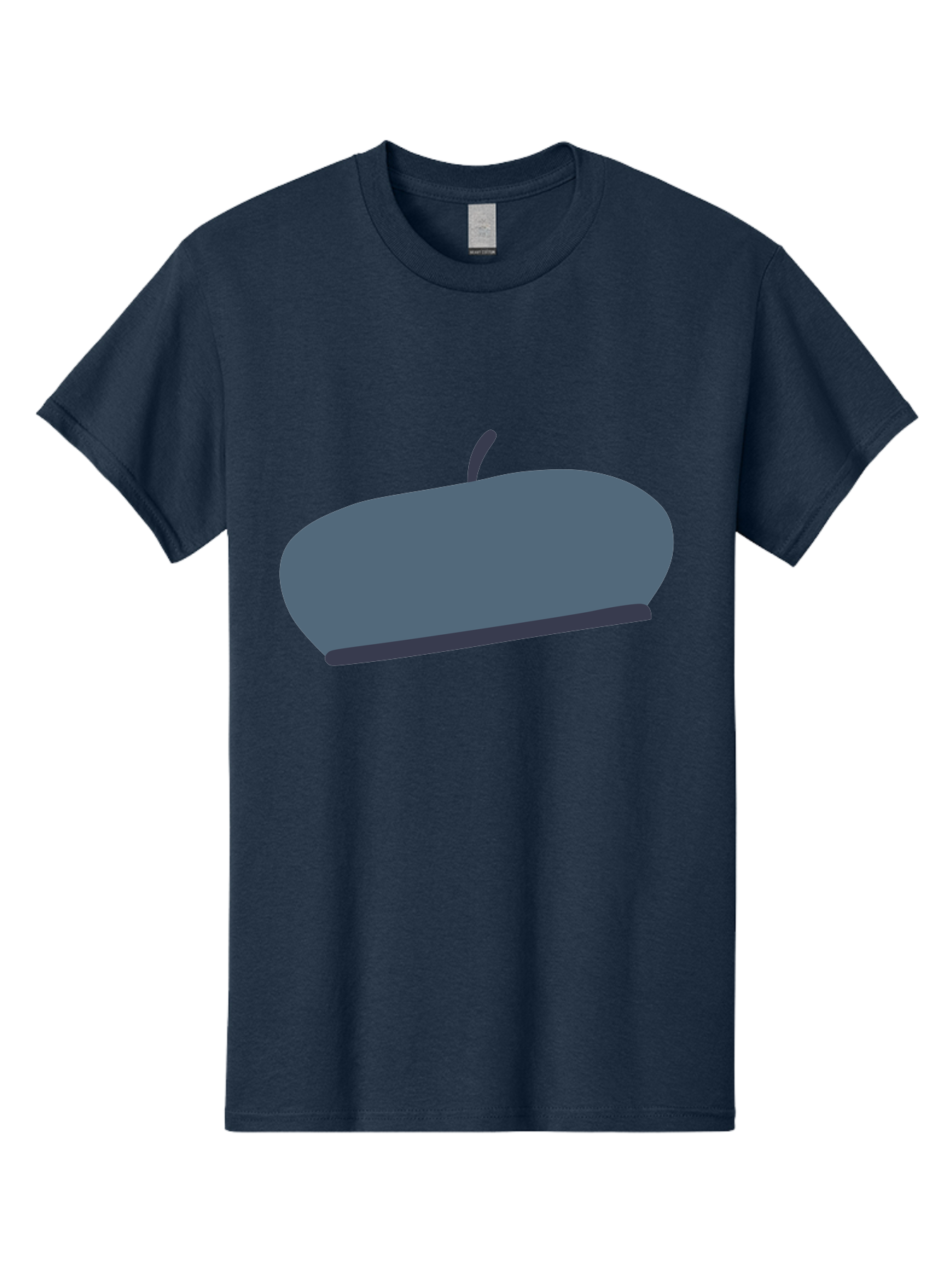 Gray-Apple Men'S Graphic Tee, 100% Cotton, Comfortable Casual Summer Wear, Machine Washable, Gray Apple, Stylized Fruit, Simple Illustration, Minimalist Design, Fruit Icon, Digital Art Aac038