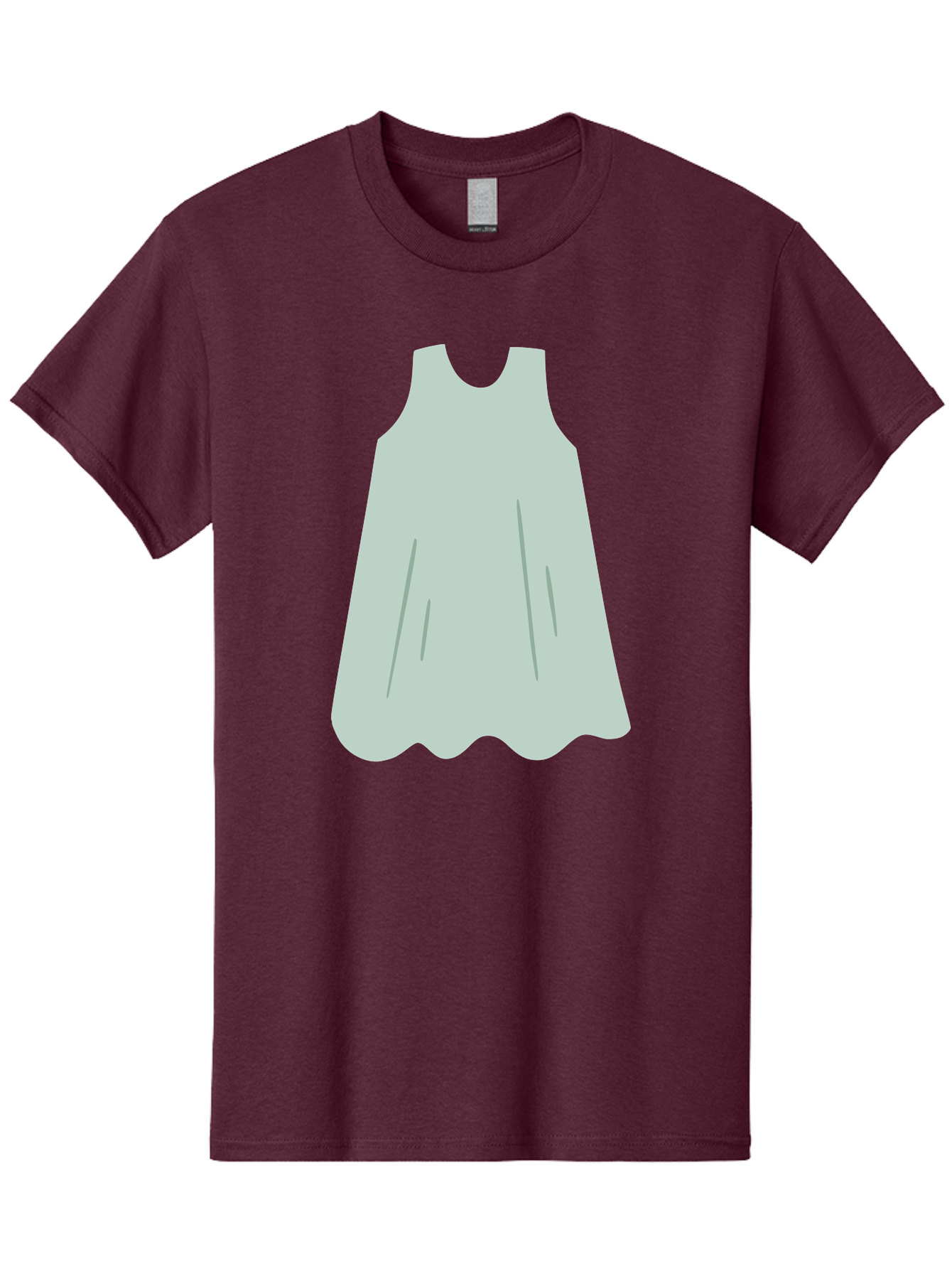 Grey-Dress Men'S Graphic Tee, 100% Cotton, Comfortable Casual Summer Wear, Machine Washable, Simple Dress Design, Sleeveless Dress, A-Line Dress, Grey Clothing, Fashion Illustration, Minimalist Style, Women'S Fashion, Soft Grey Tone, Aac041