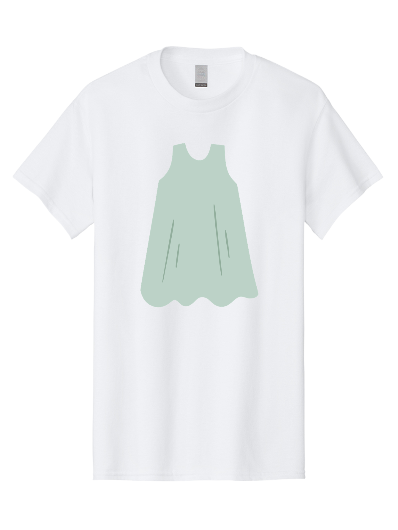 Grey-Dress Men'S Graphic Tee, 100% Cotton, Comfortable Casual Summer Wear, Machine Washable, Simple Dress Design, Sleeveless Dress, A-Line Dress, Grey Clothing, Fashion Illustration, Minimalist Style, Women'S Fashion, Soft Grey Tone, Aac041