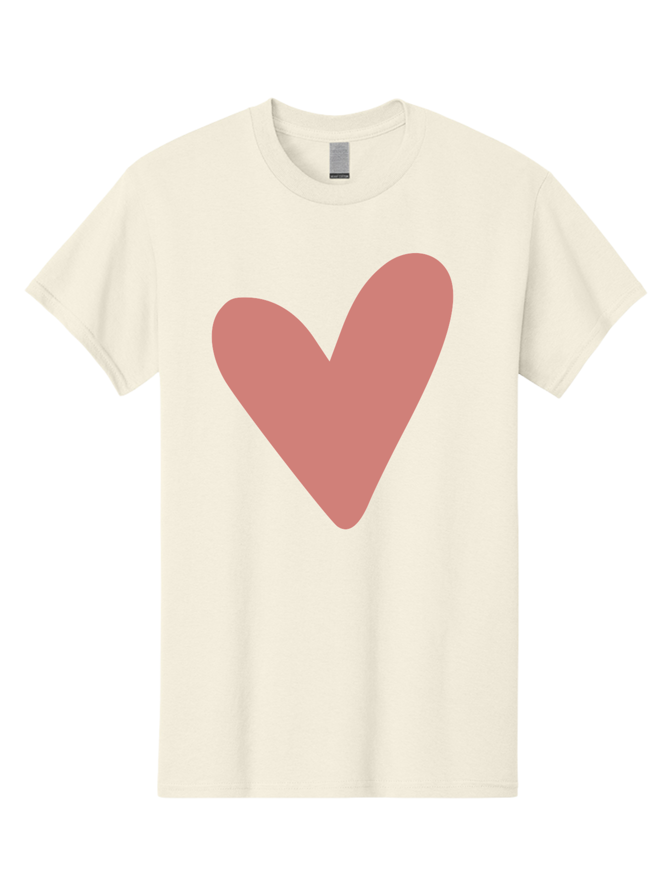 Heart Men'S Graphic Tee, 100% Cotton, Comfortable Casual Summer Wear, Machine Washable, Pink Heart, Love Symbol, Heart Icon, Cute Design, Minimalist Art, Simple Heart, Pink Color, Heart Shape Aac048