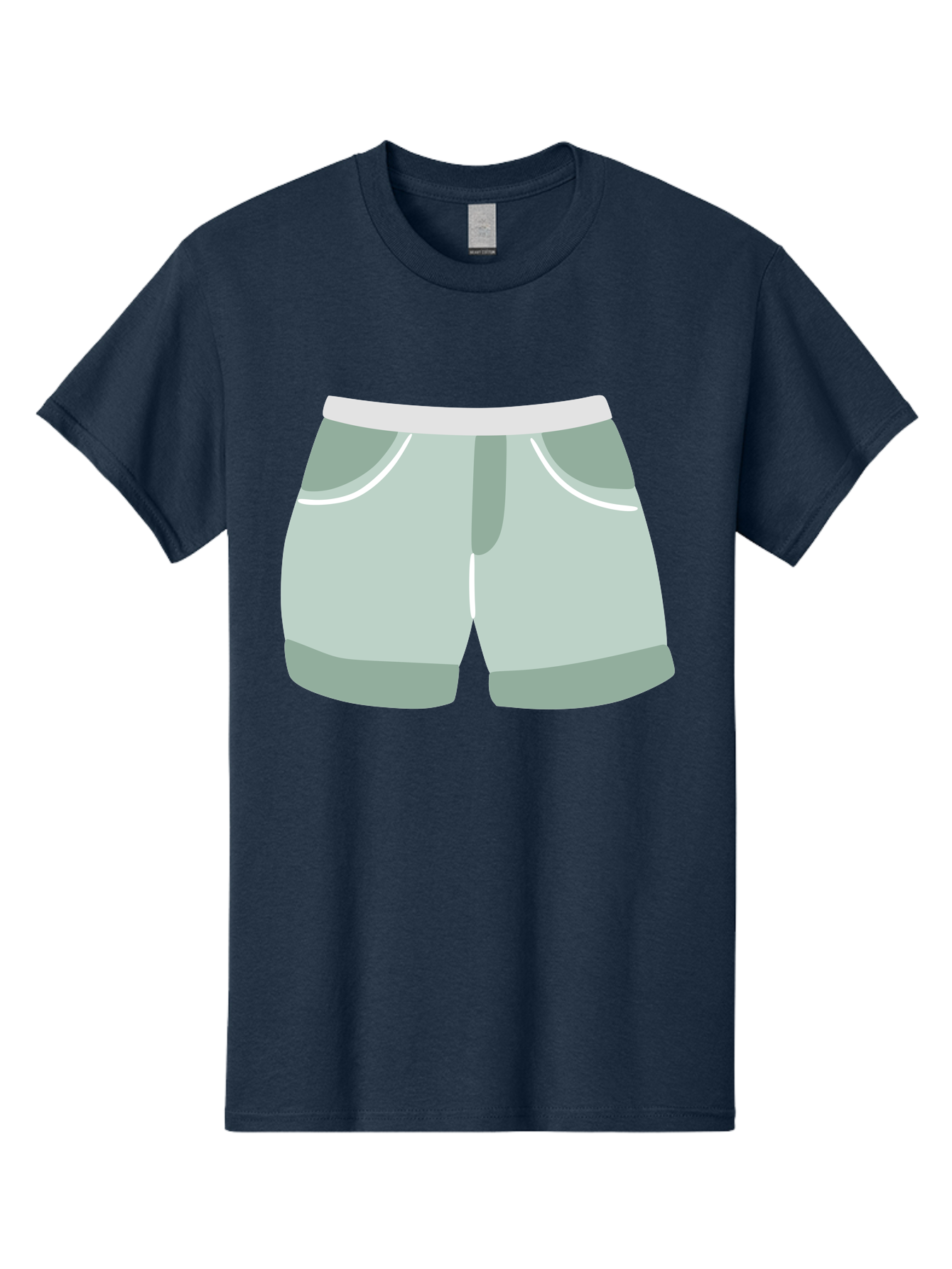 Light-Green-Shorts Men'S Graphic Tee, 100% Cotton, Comfortable Casual Summer Wear, Machine Washable, Men'S Underwear, Boxer Shorts, Comfortable Clothing, Casual Wear, Relaxed Fit, Simple Design, Gray Color Aac053