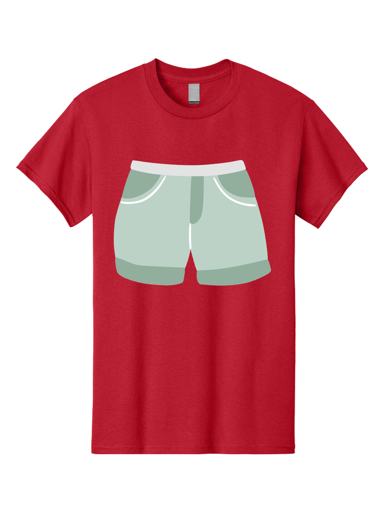 Light-Green-Shorts Men'S Graphic Tee, 100% Cotton, Comfortable Casual Summer Wear, Machine Washable, Men'S Underwear, Boxer Shorts, Comfortable Clothing, Casual Wear, Relaxed Fit, Simple Design, Gray Color Aac053