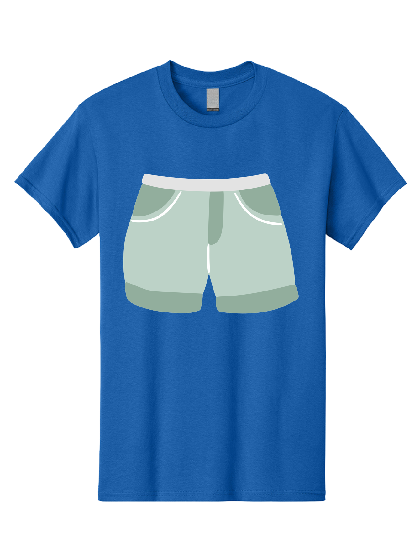 Light-Green-Shorts Men'S Graphic Tee, 100% Cotton, Comfortable Casual Summer Wear, Machine Washable, Men'S Underwear, Boxer Shorts, Comfortable Clothing, Casual Wear, Relaxed Fit, Simple Design, Gray Color Aac053