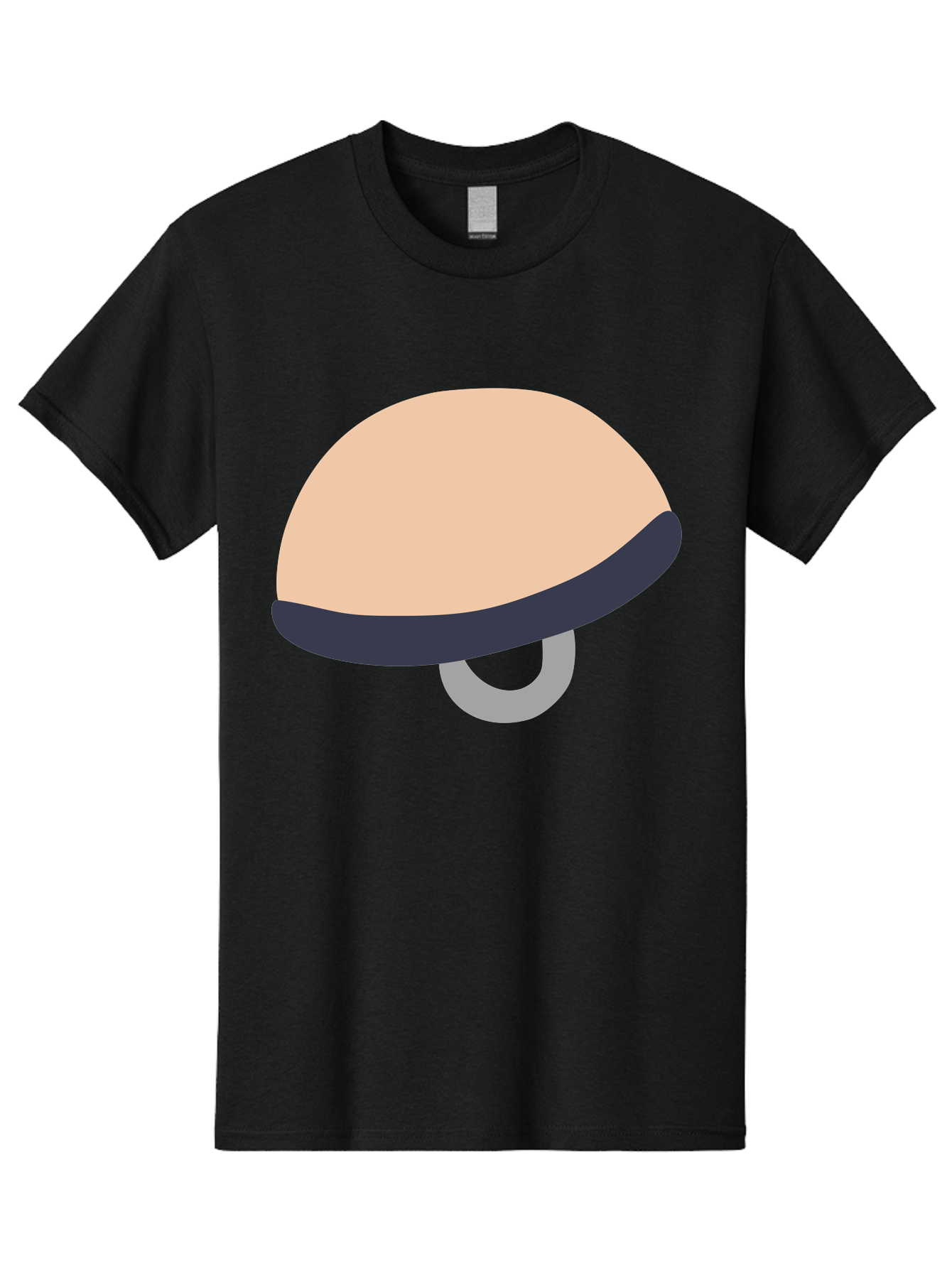 Mushroom Men'S Graphic Tee, 100% Cotton, Comfortable Casual Summer Wear, Machine Washable, Bicycle Seat, Bike Accessories, Cycling Equipment, Saddle Design, Bike Parts, Cycling Gear, Bicycle Component Aac058